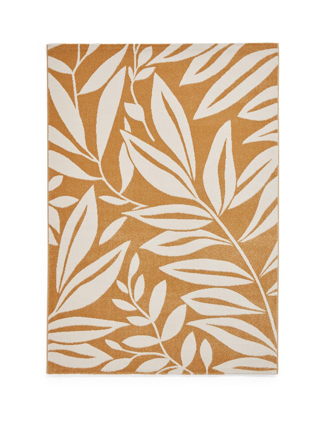 Image 2 of 6 of Catherine Lansfield Cl - Sorrel Leaves Ochre - 080 X 150