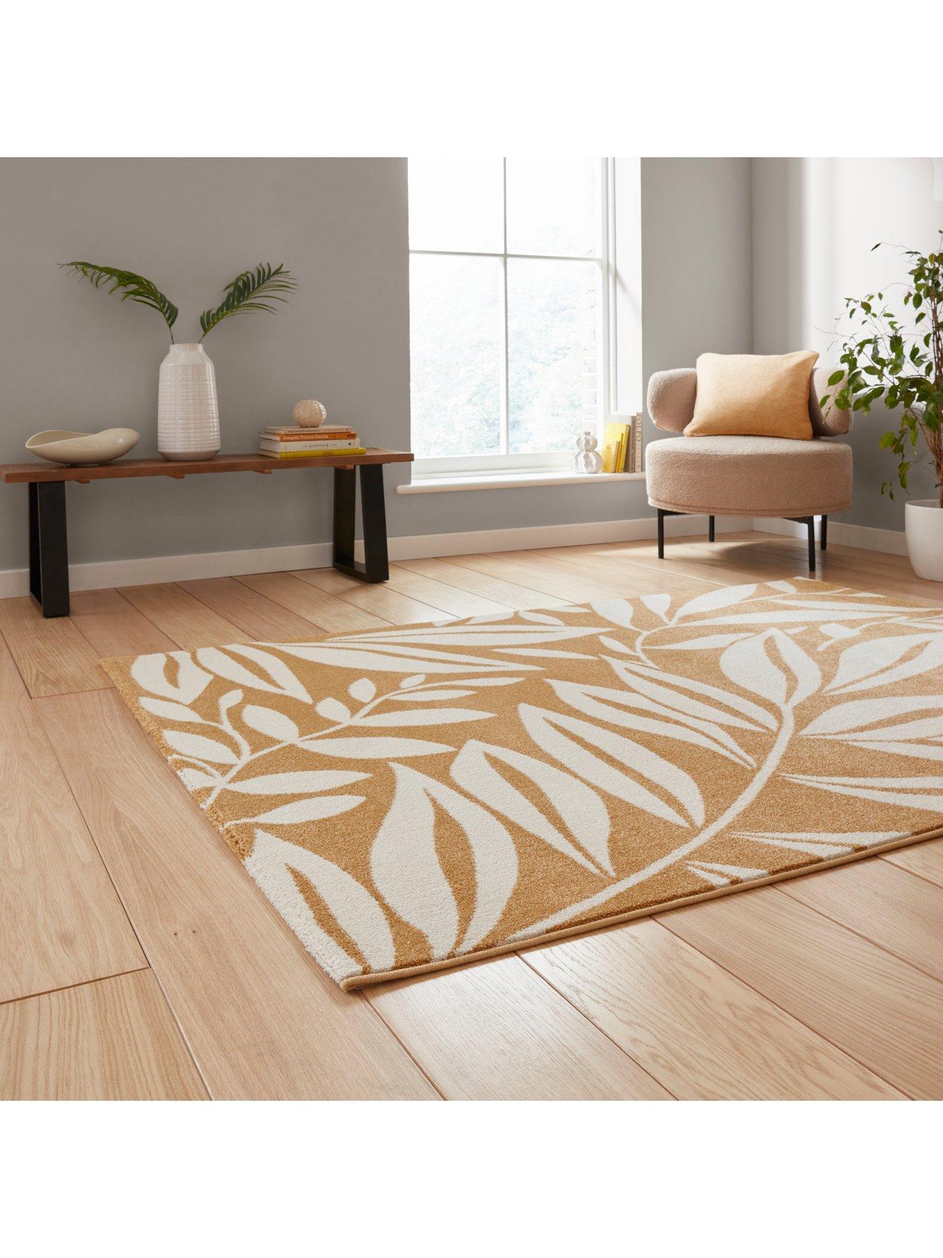 Image 3 of 6 of Catherine Lansfield Cl - Sorrel Leaves Ochre - 080 X 150