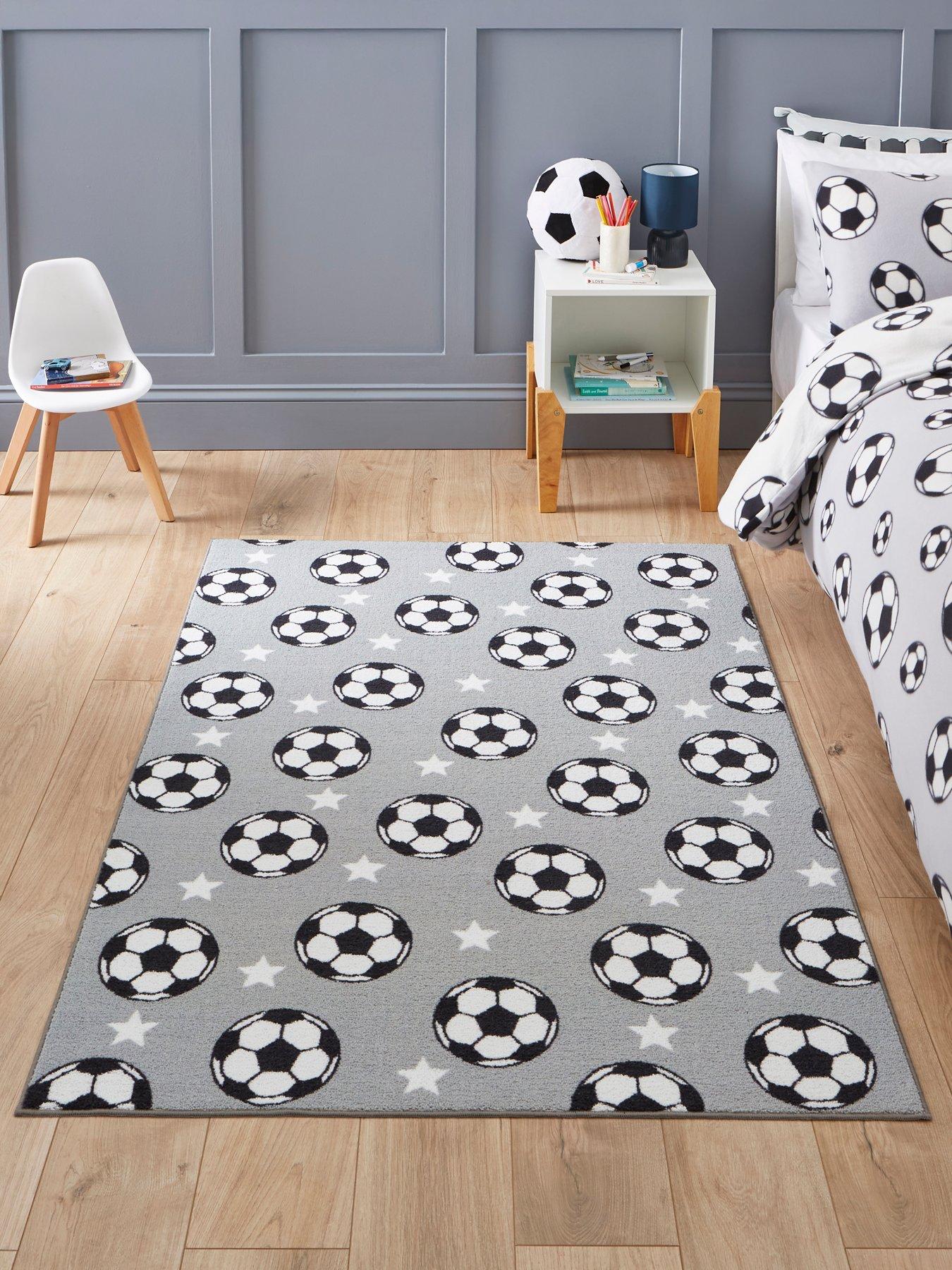 Catherine Lansfield Cl Kids - Football Stars Grey - 120 X 170
