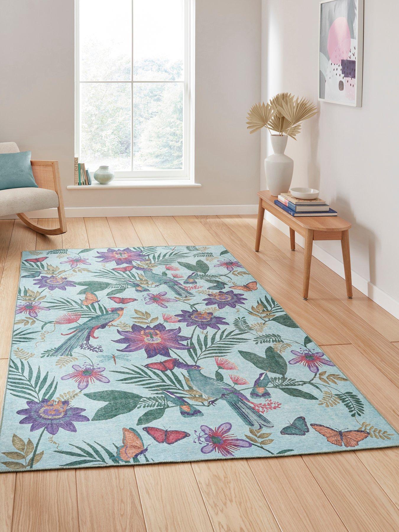 Catherine Lansfield Cl - Amaya Tropical Birds Purple - 076 X 150