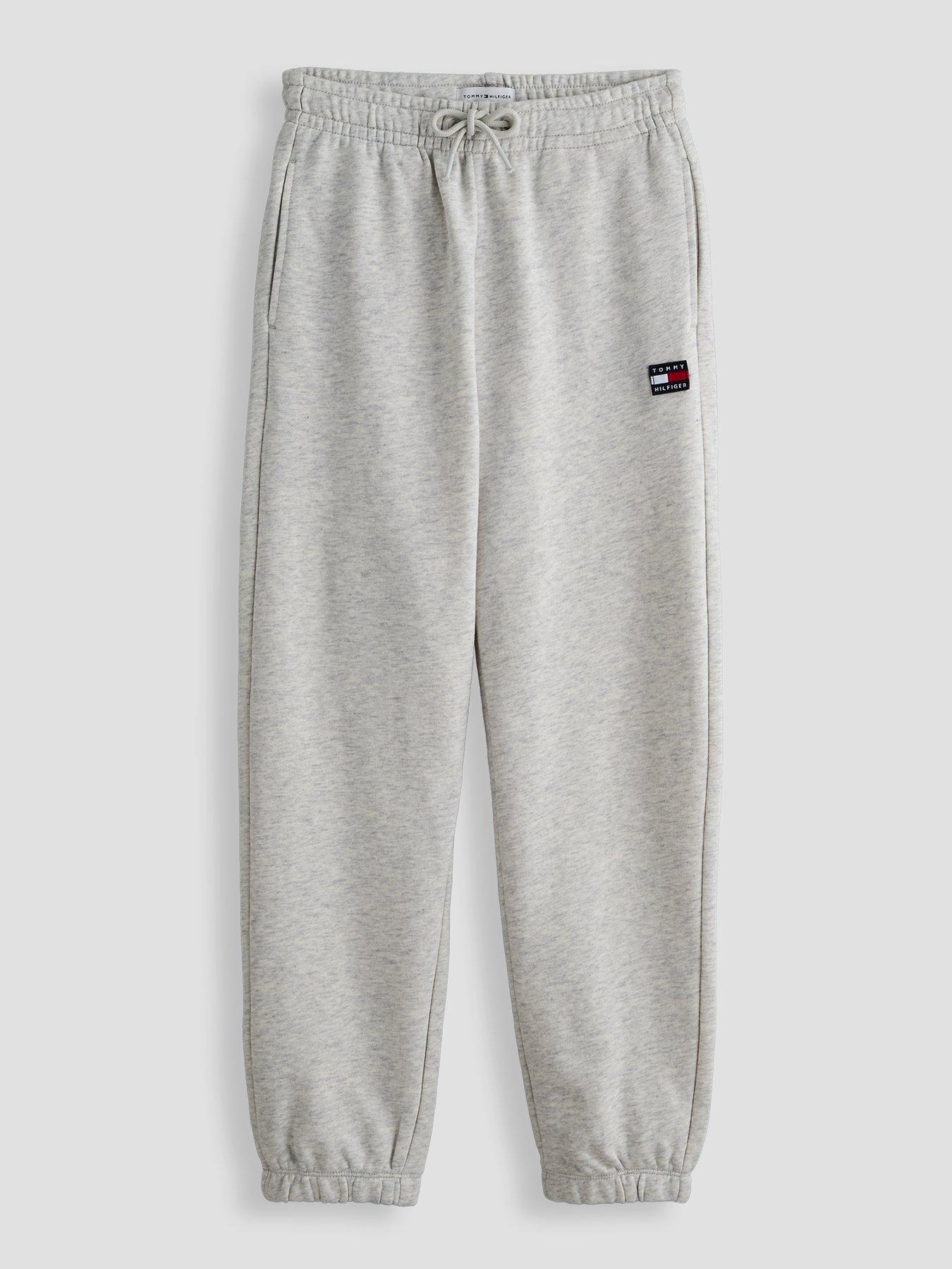 Tommy Hilfiger Kids Flag Heritage Sweat Pant, Grey, Size 16 Years