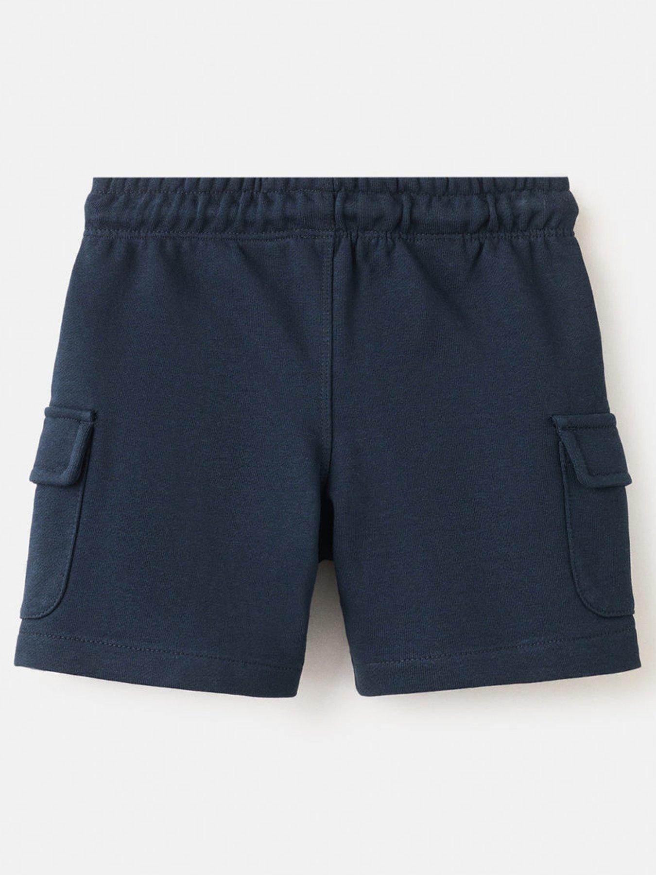 Image 2 of 4 of Mango Younger Boys Jersey Cargo Shorts - Navy