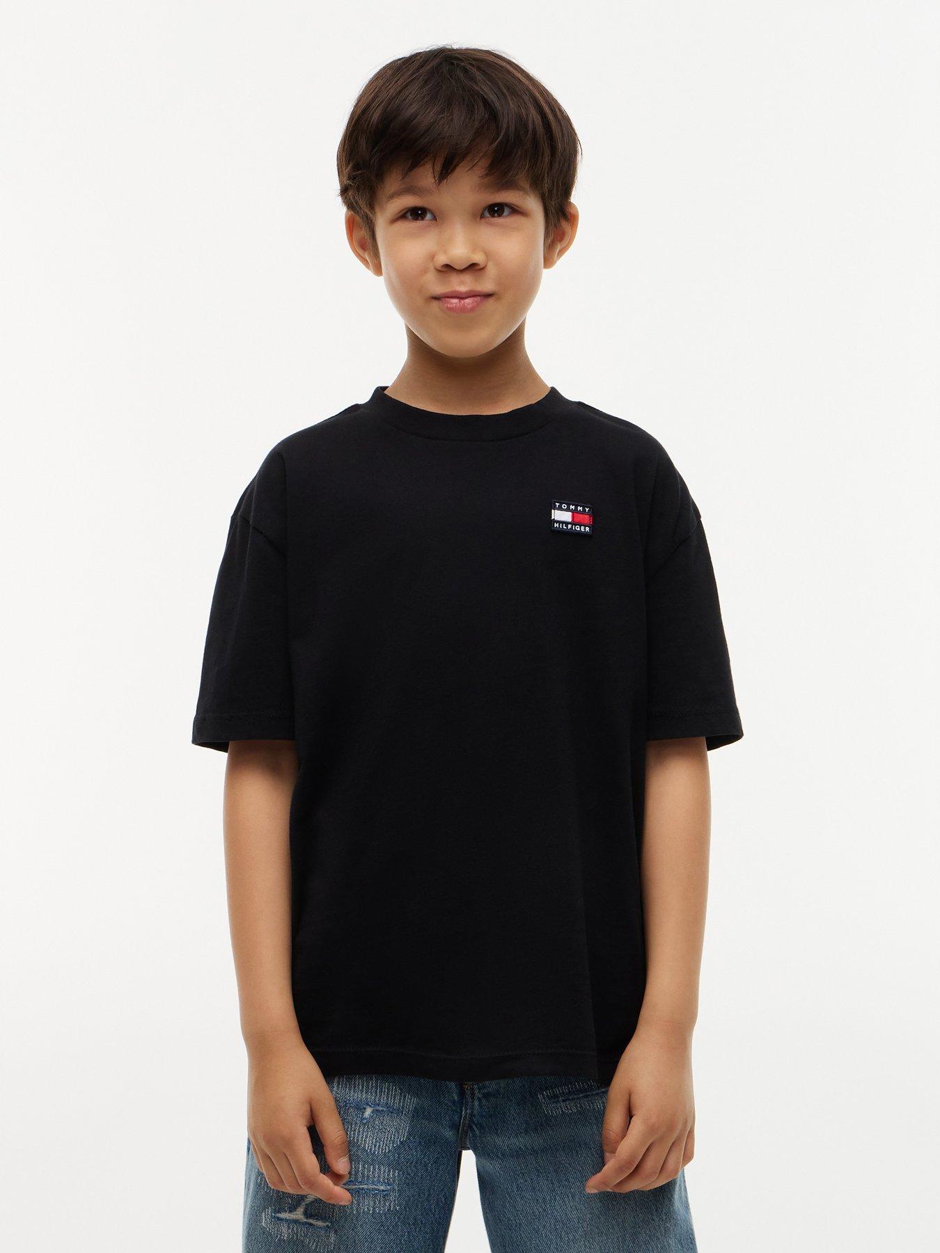 Tommy Hilfiger Kids Heritage Archive Short Sleeve T-Shirt - Black