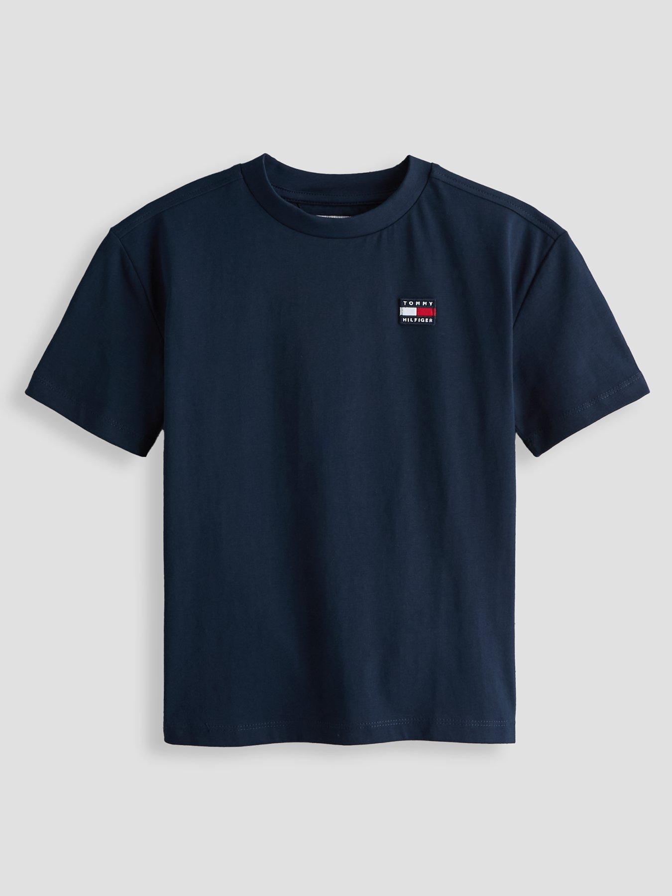 Tommy Hilfiger Kids Heritage Archive Short Sleeve T-Shirt, Navy, Size 10 Years