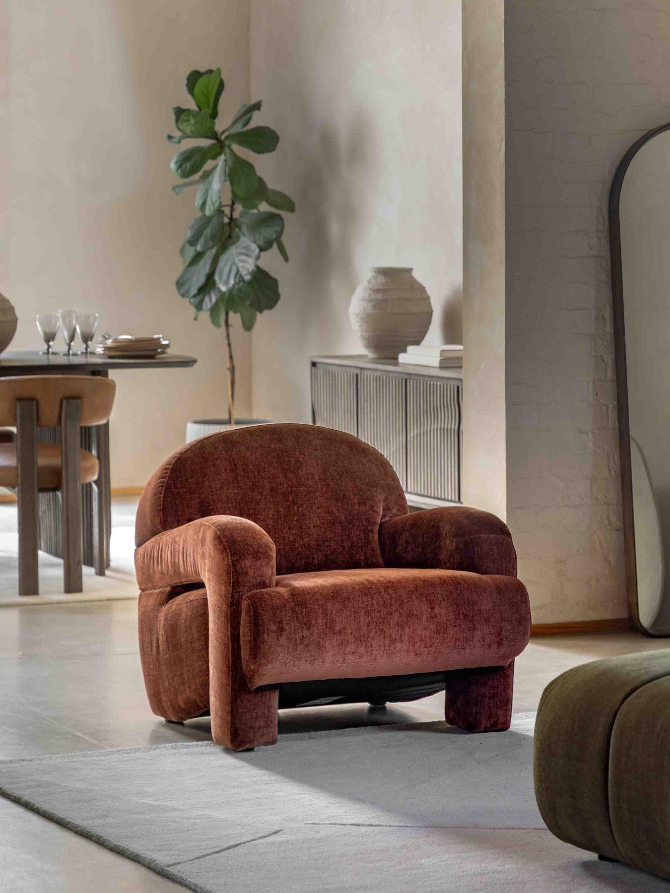 Gallery Direct: Aros Armchair Celine Brandy