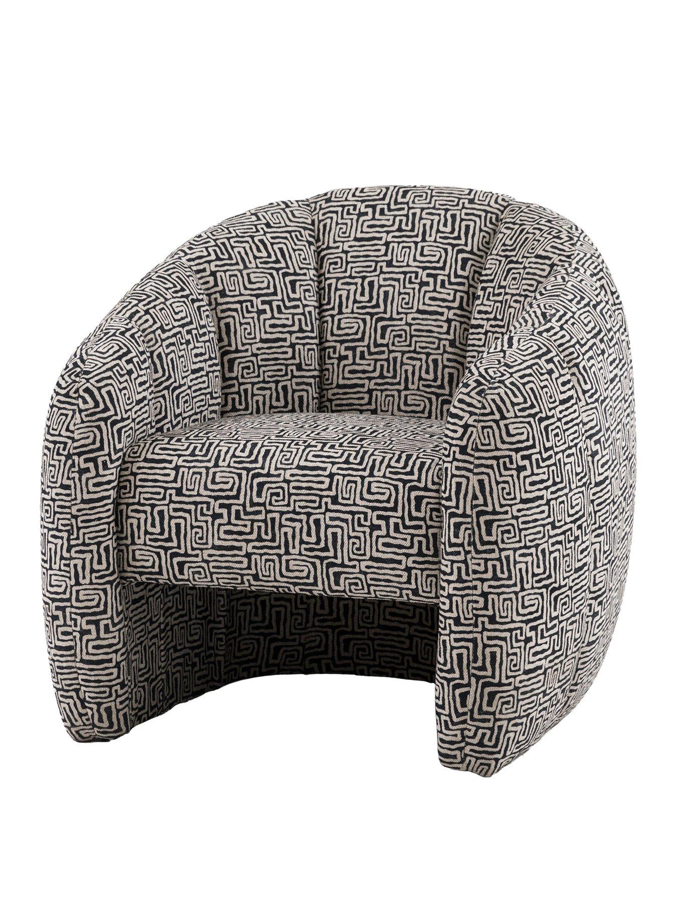 Gallery Direct: Monochrome Atella Tub Chair