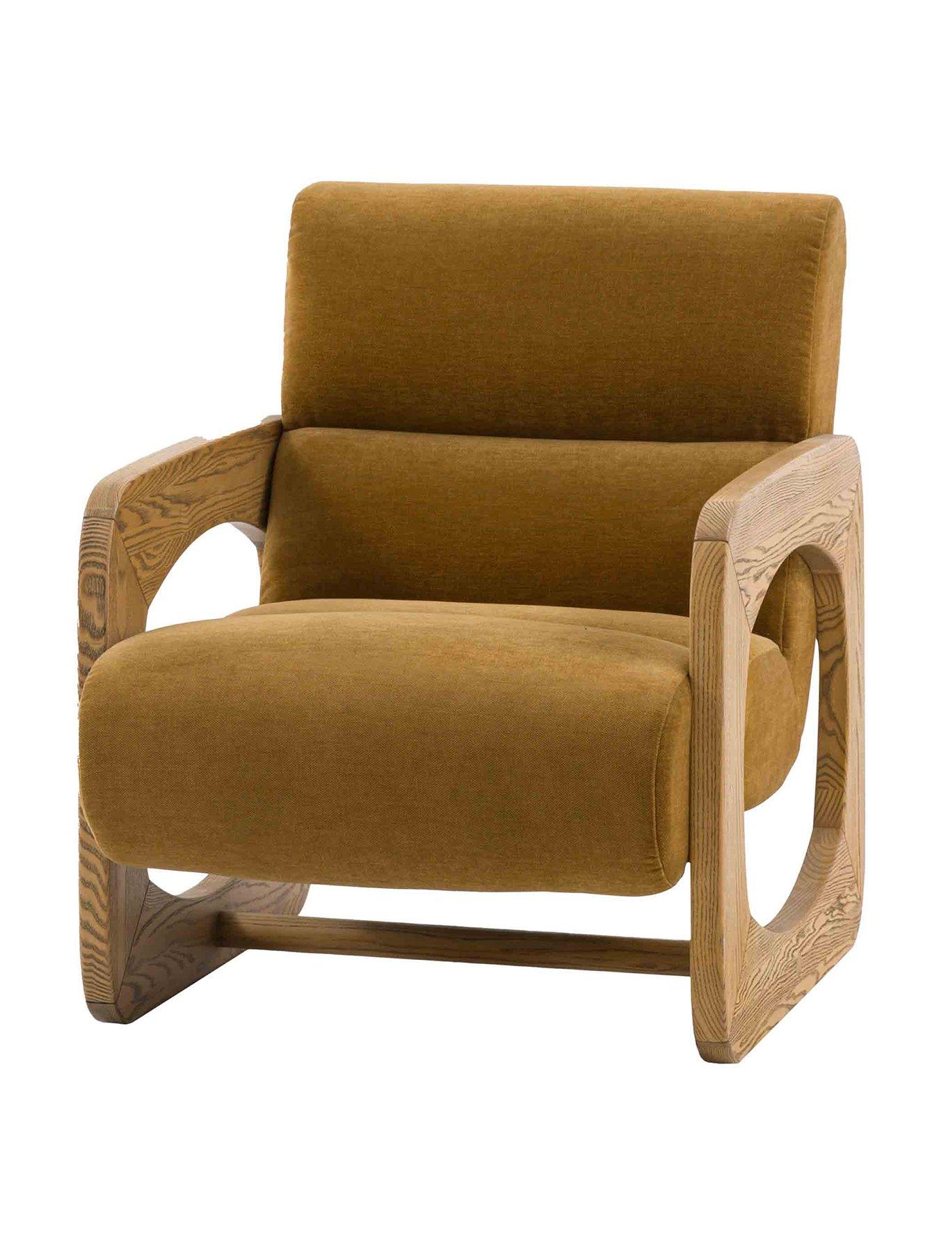 Image 2 of 4 of Gallery Direct Marco Golden Armchair