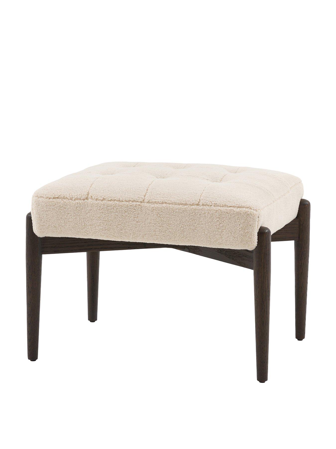 Gallery Direct Humber Faux Sheepskin Footstool