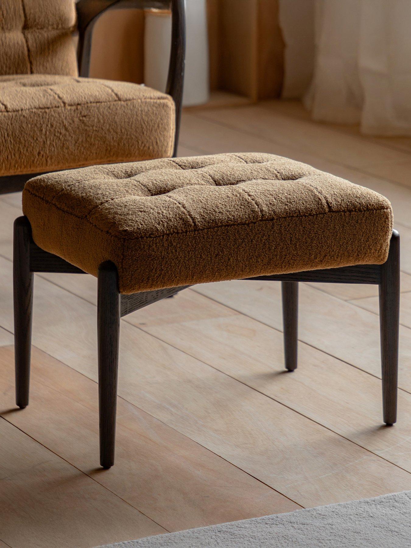 Gallery Direct Humber Faux Sheepskin Footstool
