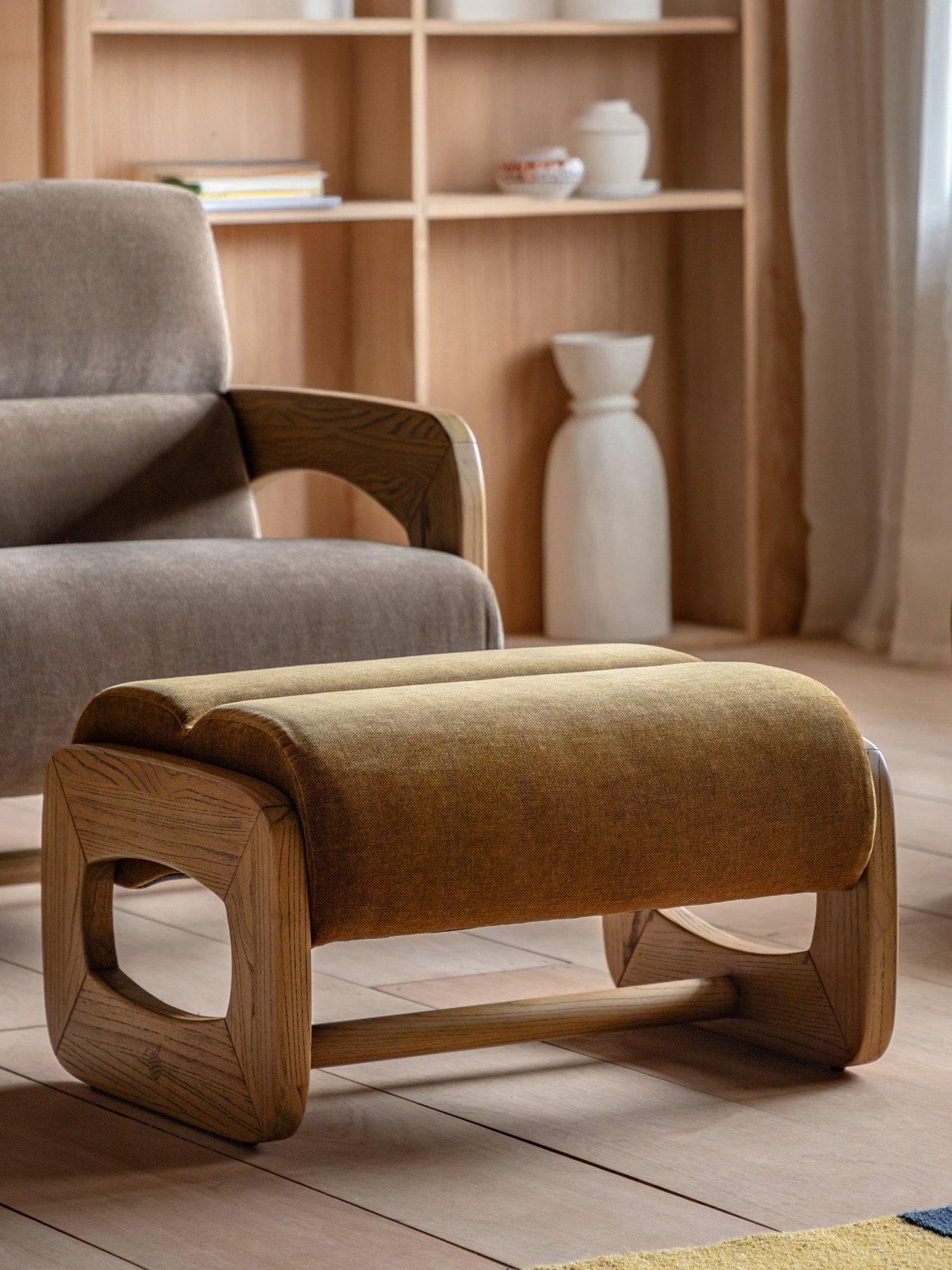 Image 1 of 4 of Gallery Direct Marco Golden Footstool