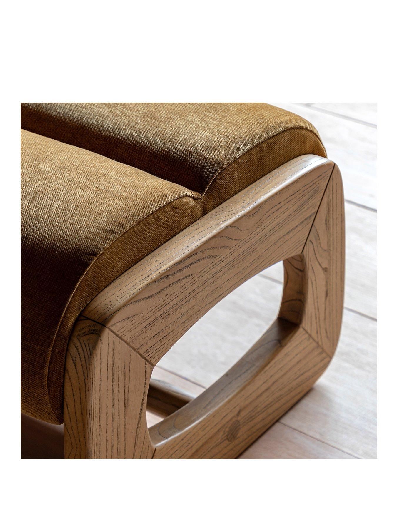 Image 2 of 4 of Gallery Direct Marco Golden Footstool