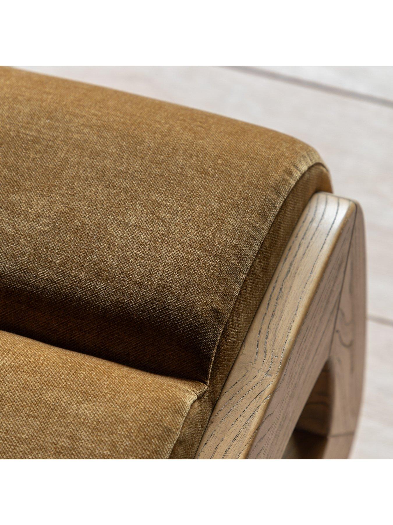 Image 3 of 4 of Gallery Direct Marco Golden Footstool