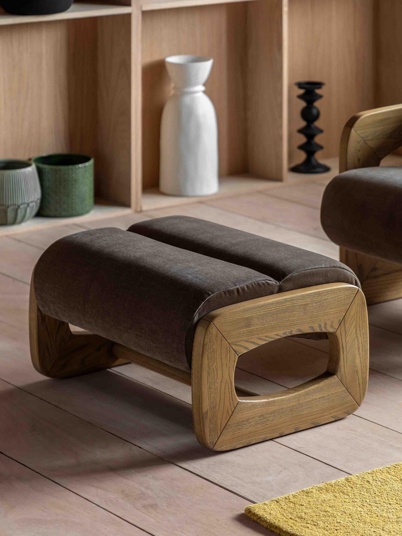 Image 1 of 5 of Gallery Direct Marco Sepia Footstool