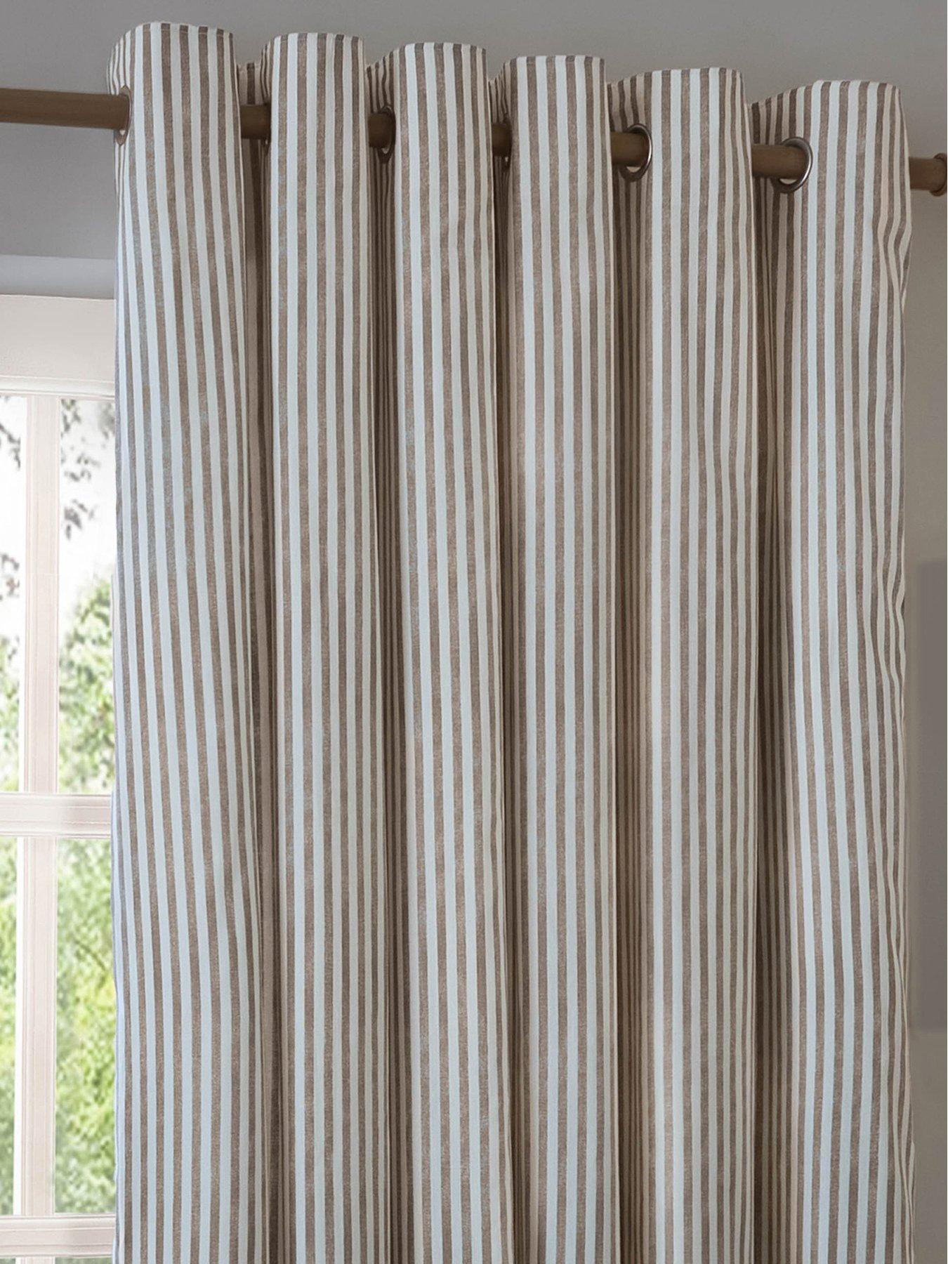 Image 4 of 6 of Yard Hebden Stripe Eyelet Curtains