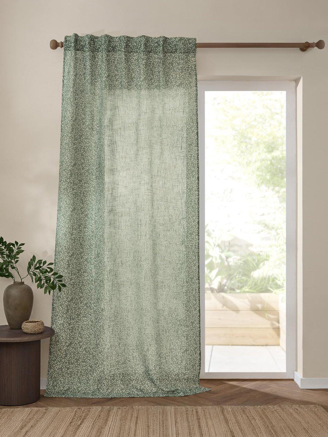 Furn Perrie Leaf Panel Curtains