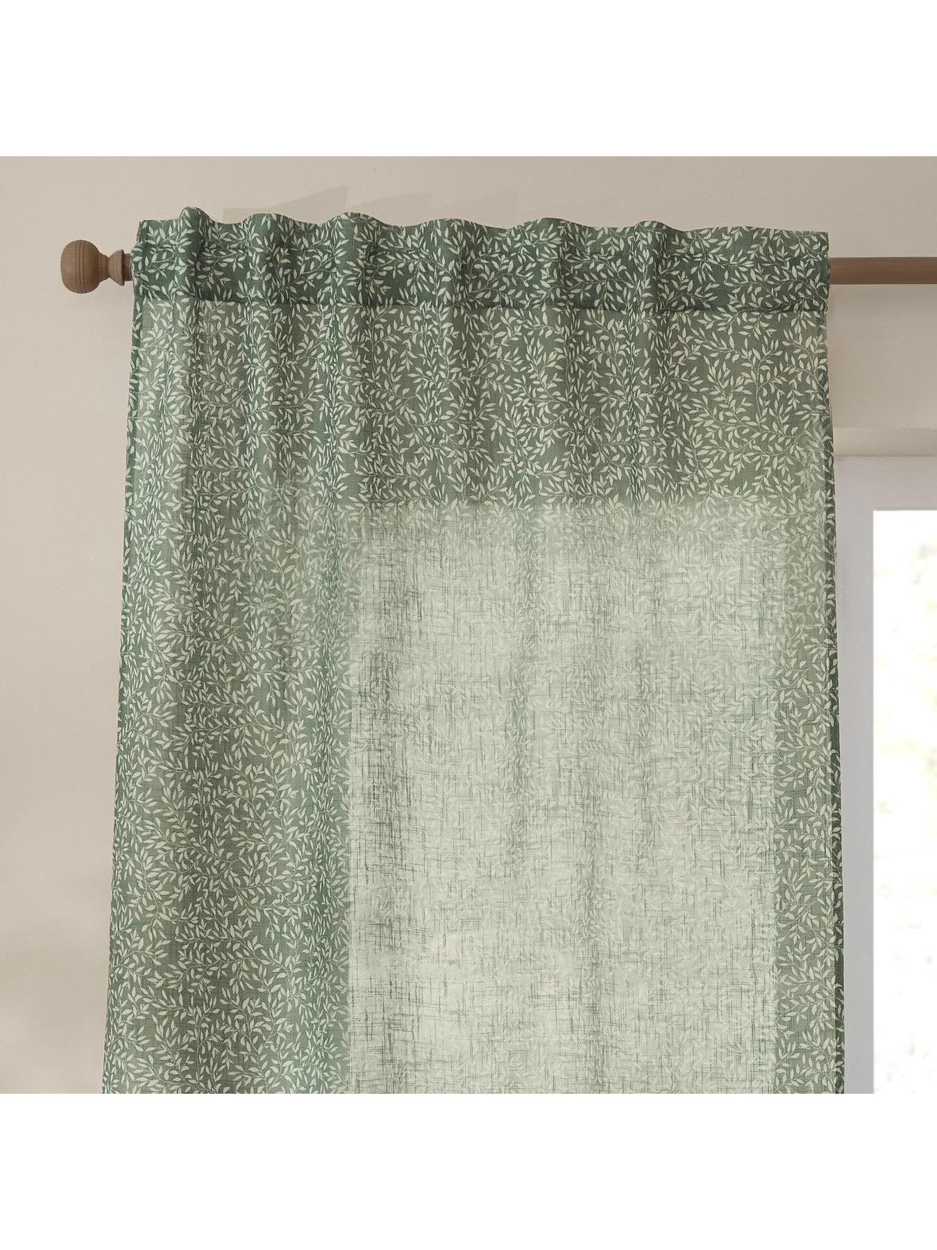 Image 3 of 6 of Furn Perrie Leaf Panel Curtains
