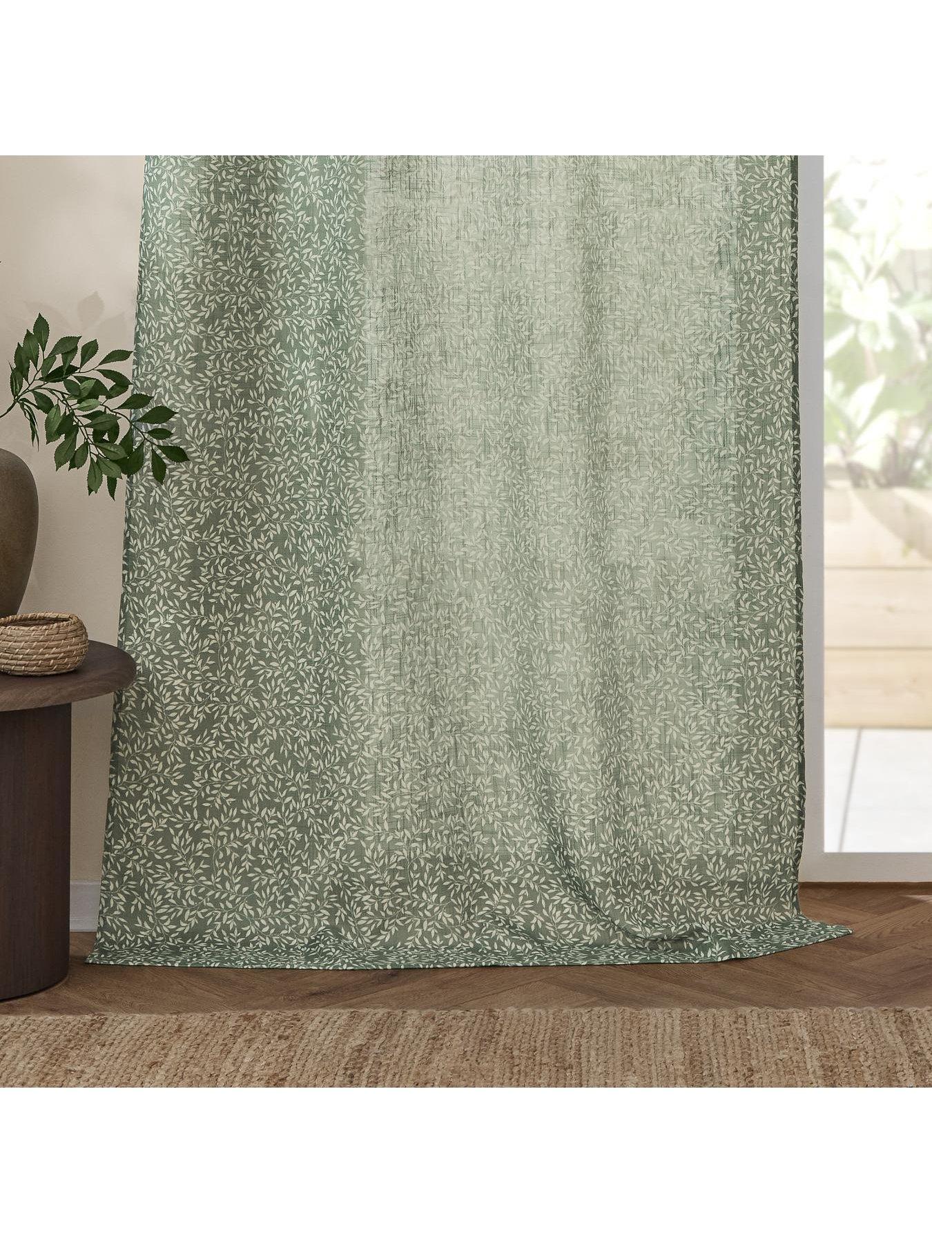Image 4 of 6 of Furn Perrie Leaf Panel Curtains