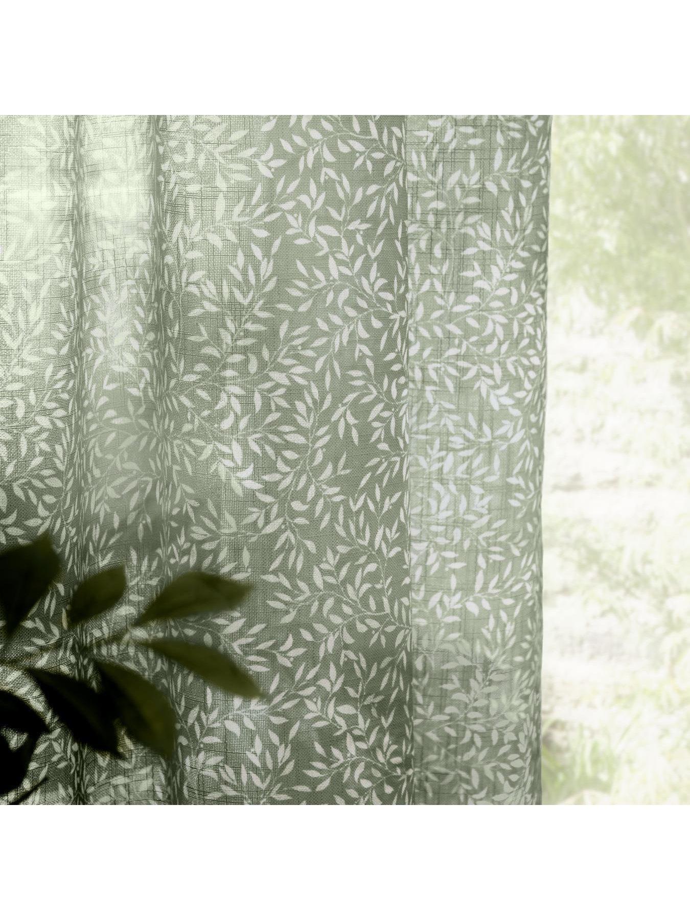Image 5 of 6 of Furn Perrie Leaf Panel Curtains