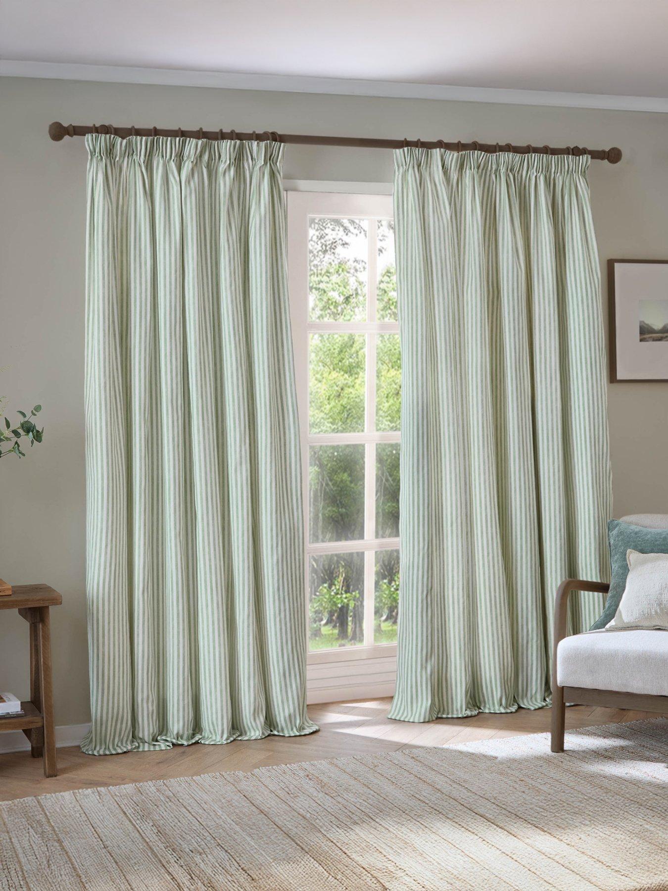 Yard Hebden Stripe Pencil Pleat Curtains