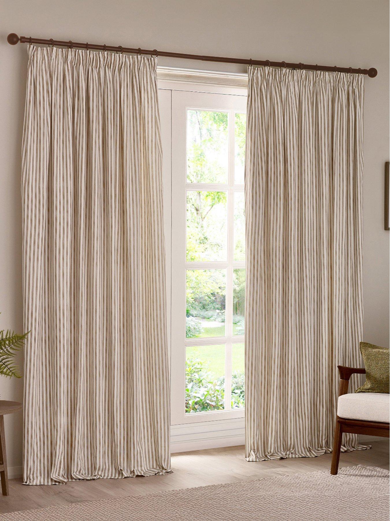 Yard Hebden Stripe Blackout Pencil Pleat Curtains