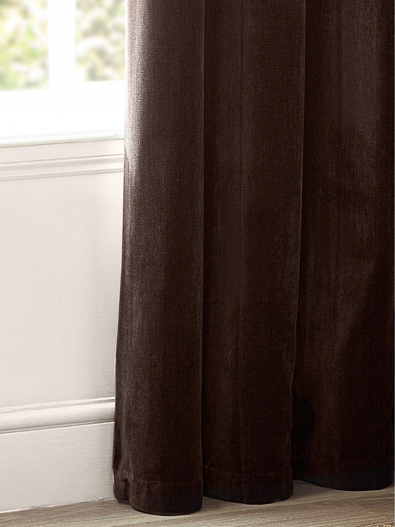 Image 4 of 5 of Yard Heavy Chenille Blackout Eyelet Curtains