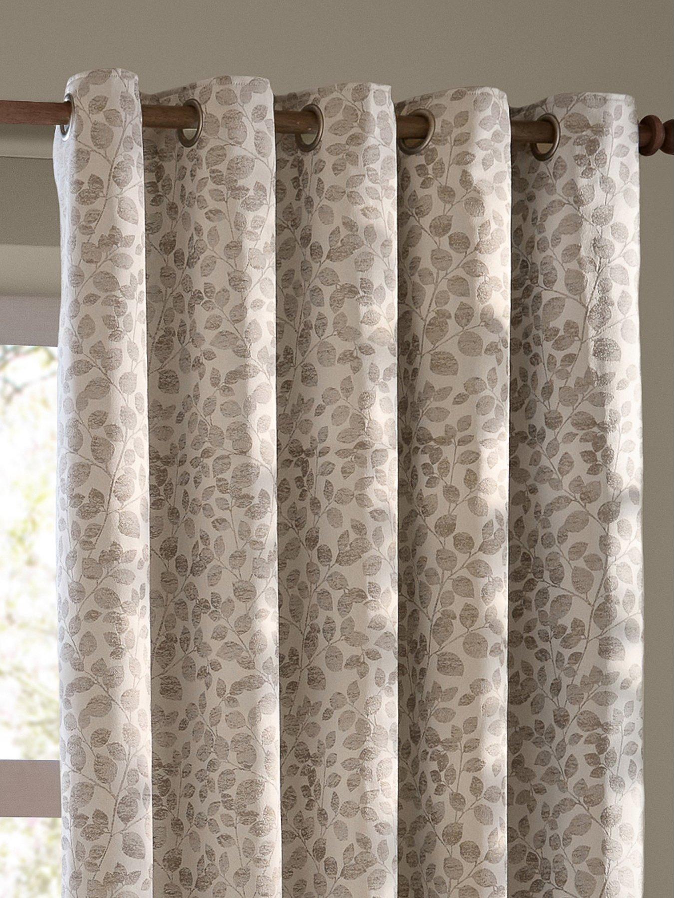 Image 4 of 6 of Wylder Grace Leaf Eyelet Curtains