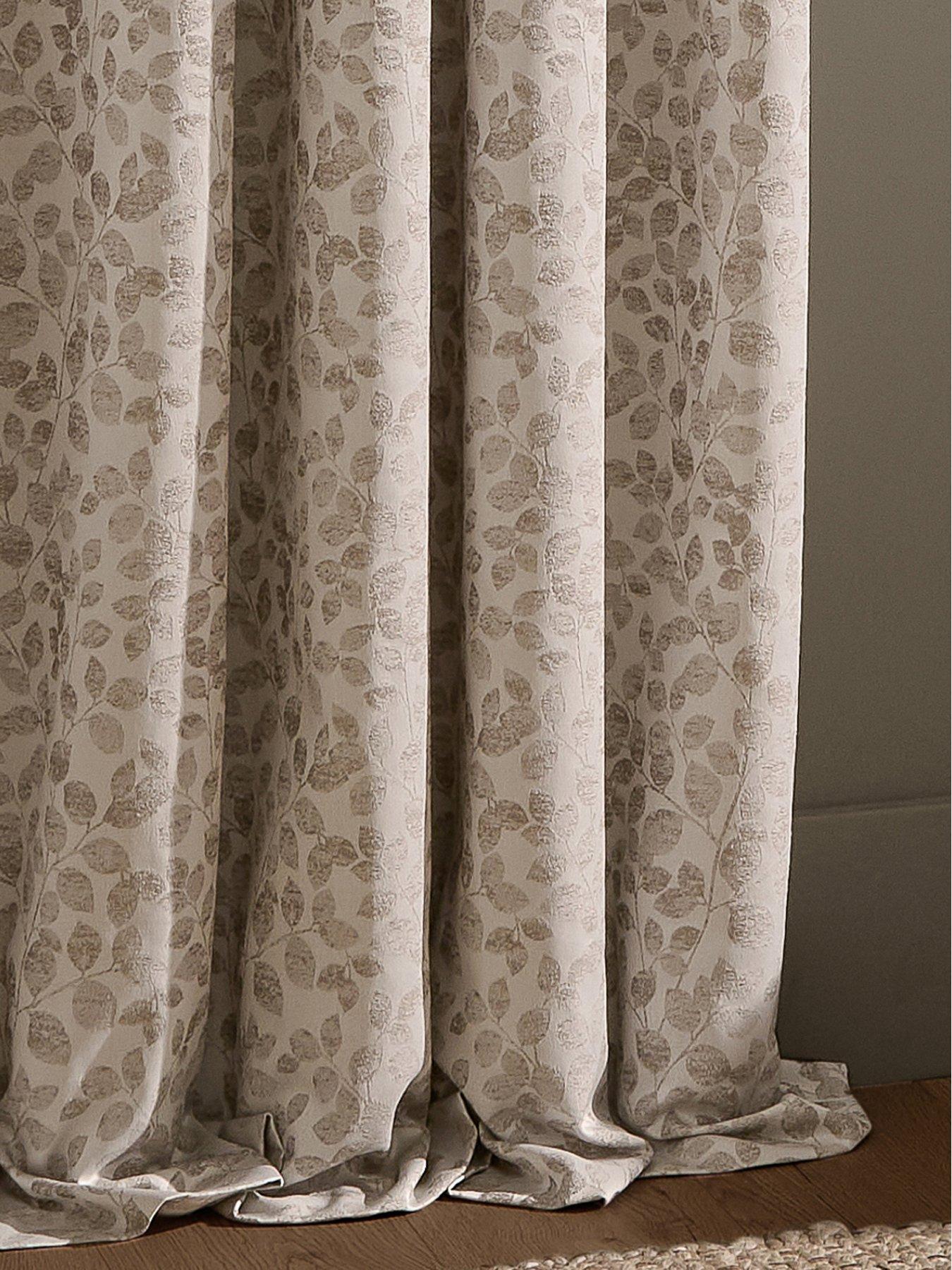 Image 5 of 6 of Wylder Grace Leaf Pencil Pleat Curtains