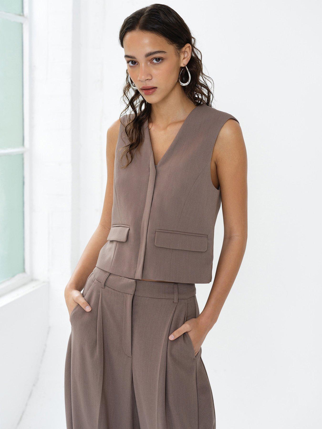French Connection V-neck Sleeveless Waistcoat