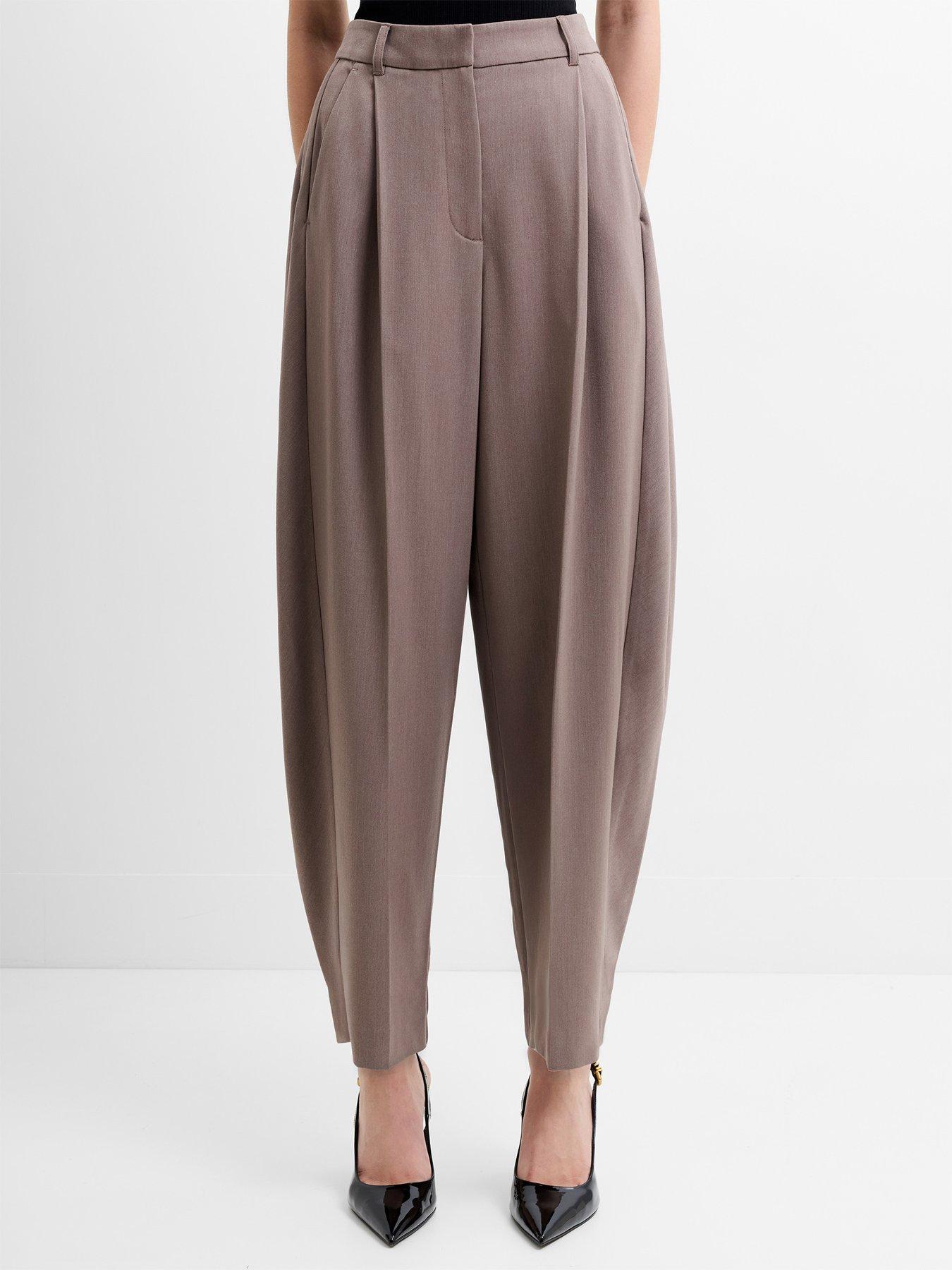 Image 1 of 5 of French Connection Tapered Trousers With Pleats