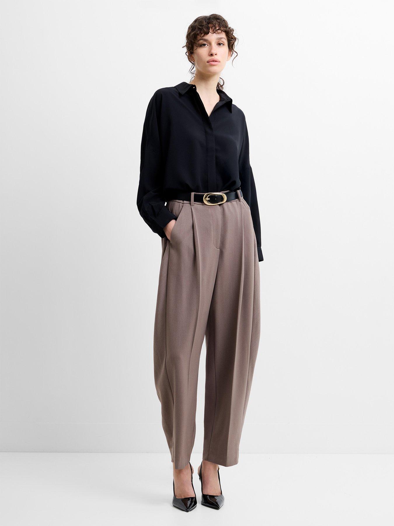 Image 3 of 5 of French Connection Tapered Trousers With Pleats