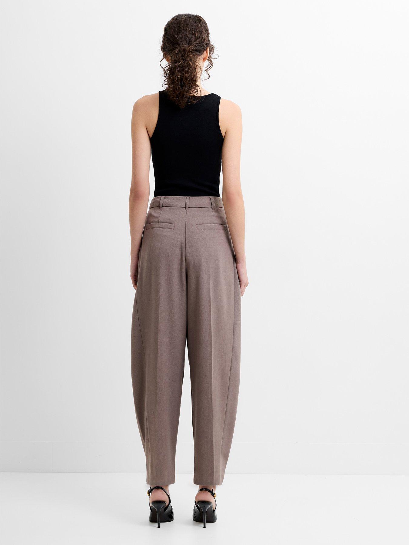 Image 4 of 5 of French Connection Tapered Trousers With Pleats