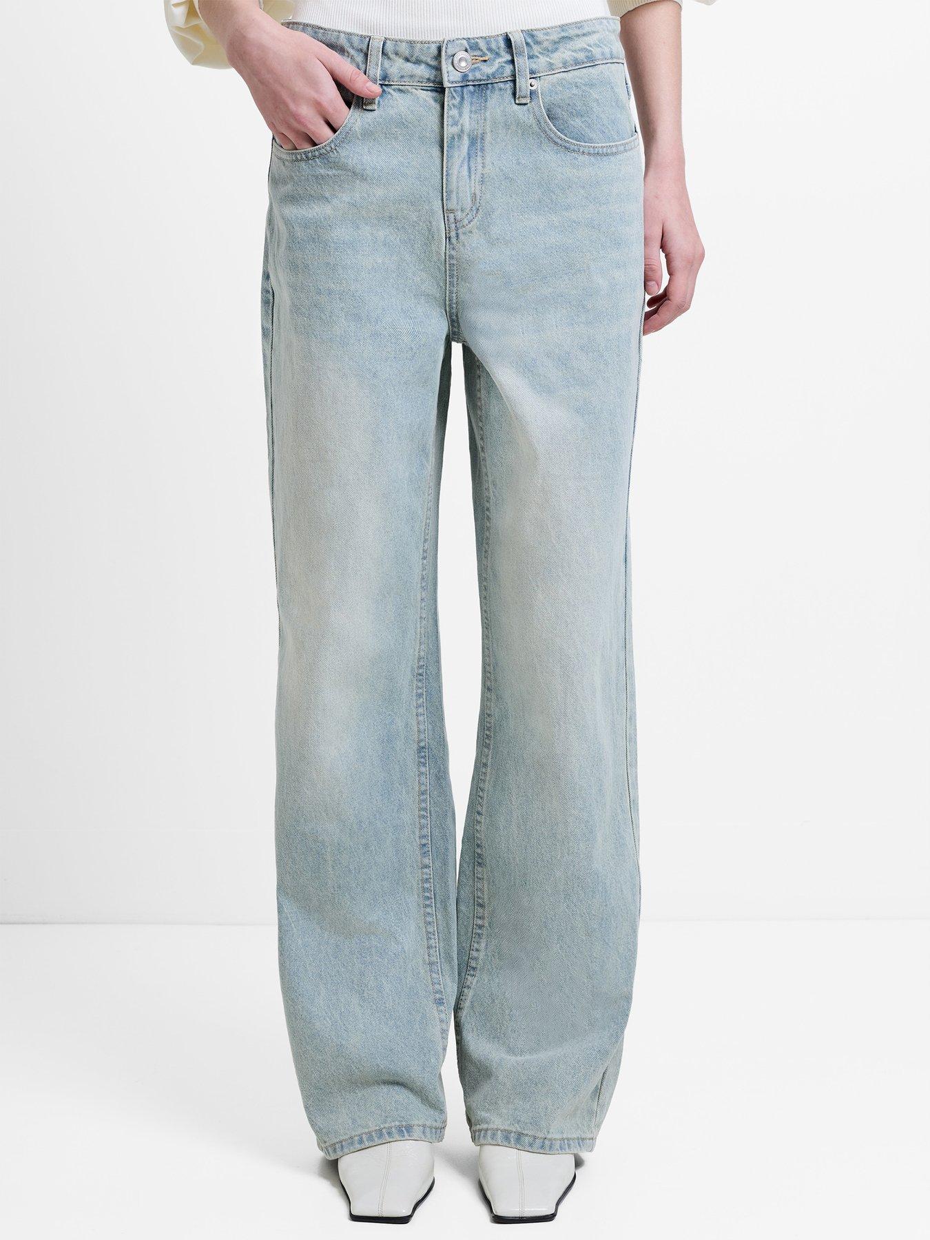 Image 1 of 5 of French Connection Cotton Straight Leg Denim Jeans