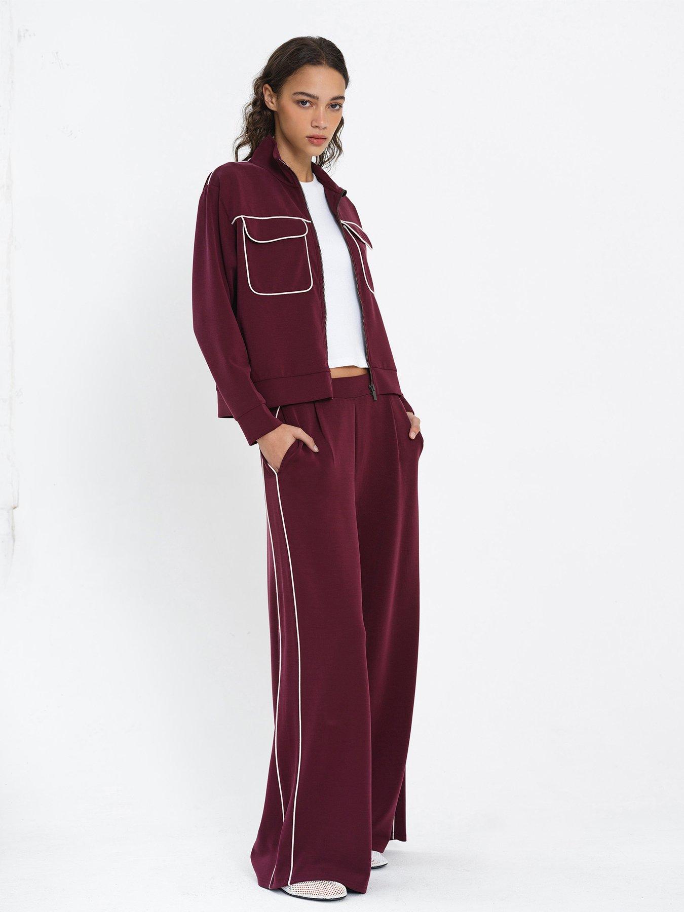Image 3 of 5 of French Connection Zip-through Long Sleeve Jersey Jacket