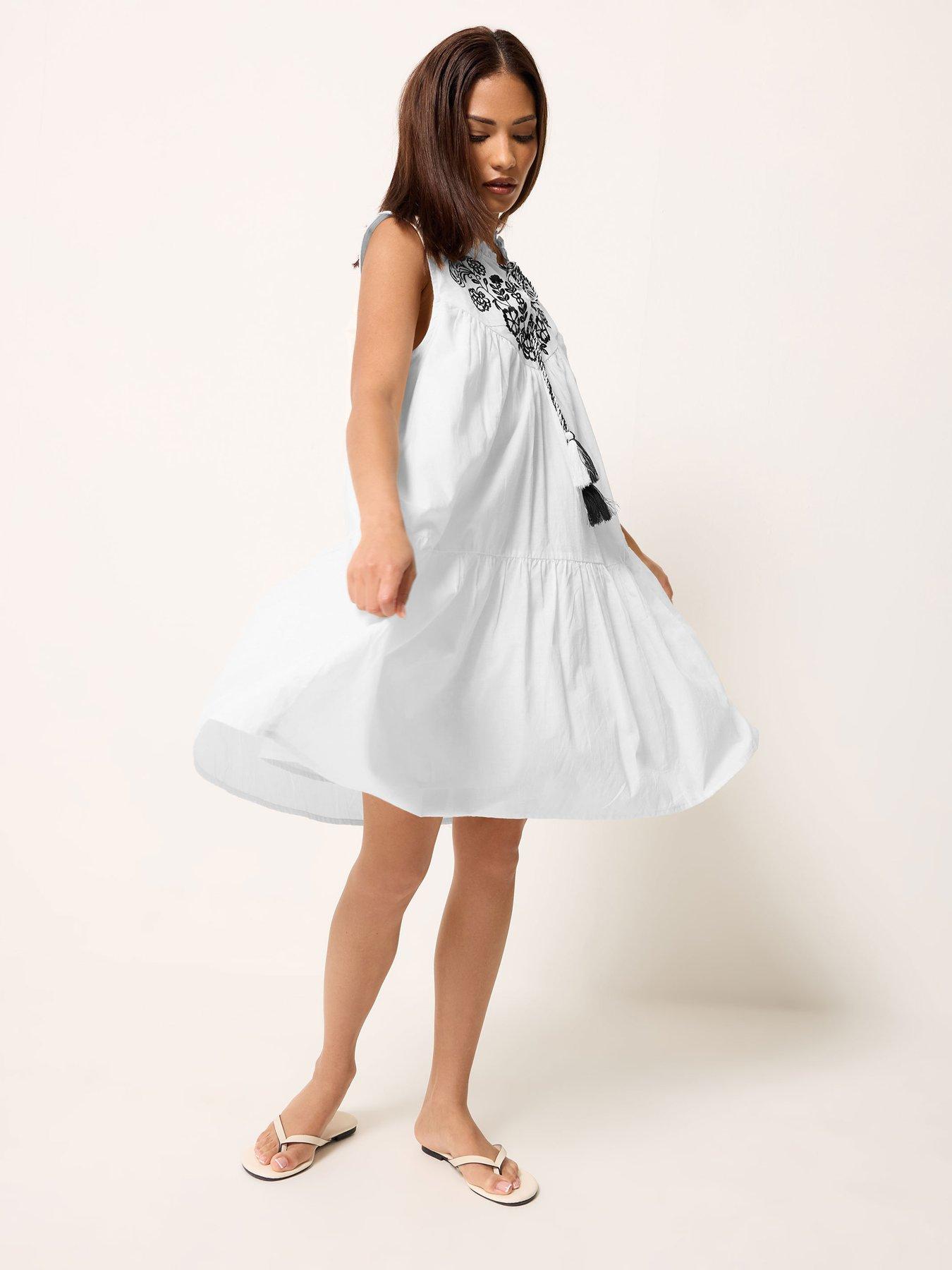 sachin and babi light blue dress White Smocked Heirloom Bishop Dress