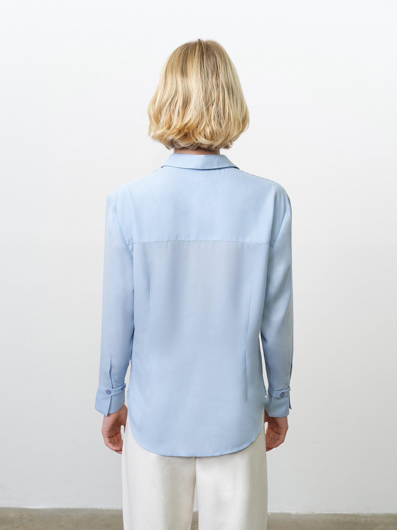 Image 2 of 4 of French Connection Floral Lace Long Sleeve Collared Shirt