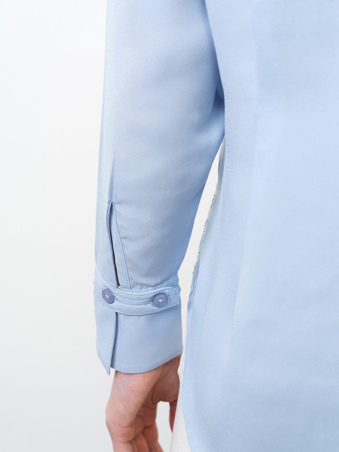 Image 3 of 4 of French Connection Floral Lace Long Sleeve Collared Shirt