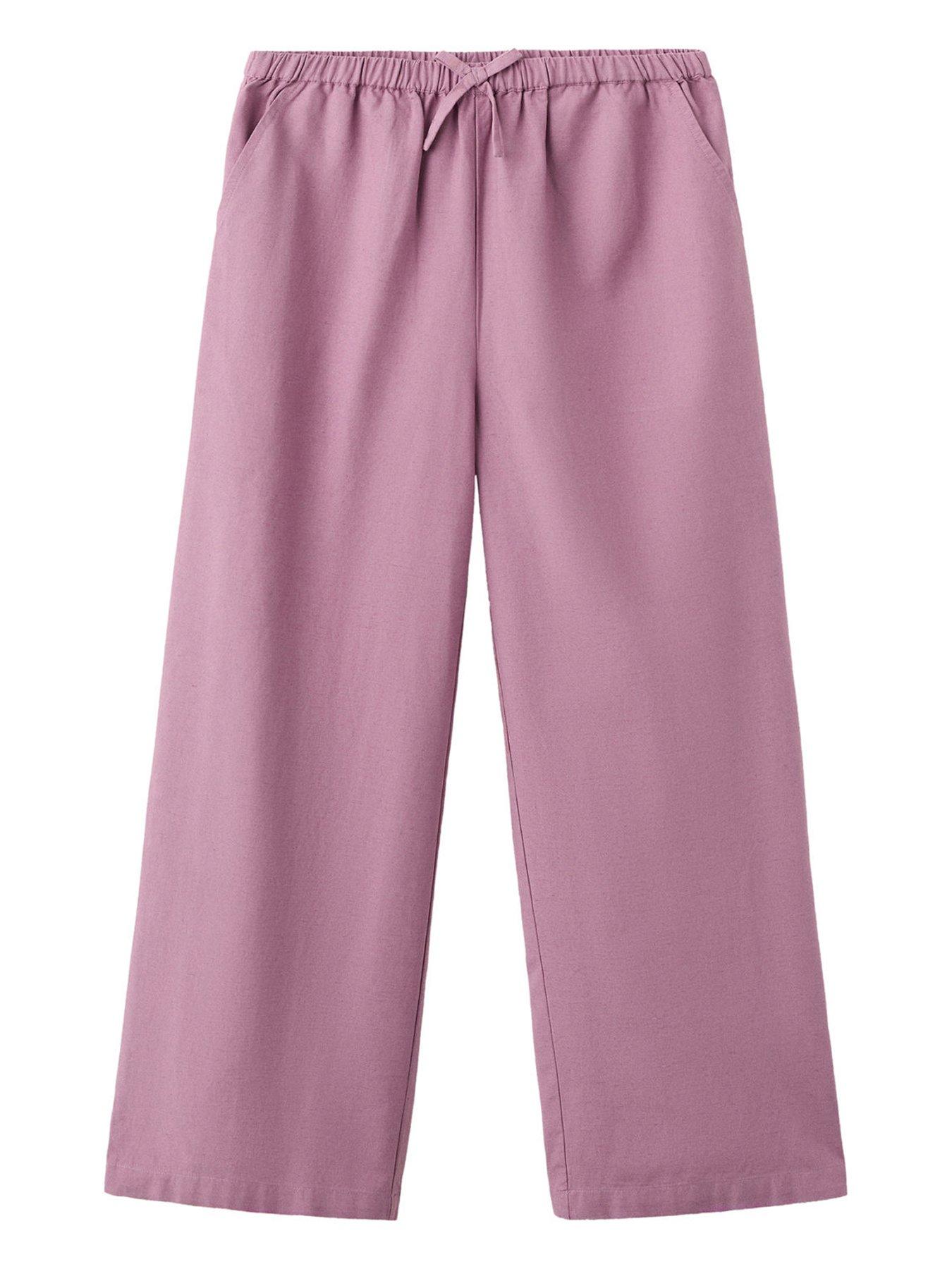 Mango Girls Co-Ord Trousers, Light Purple, Size Age: 11-12 Years