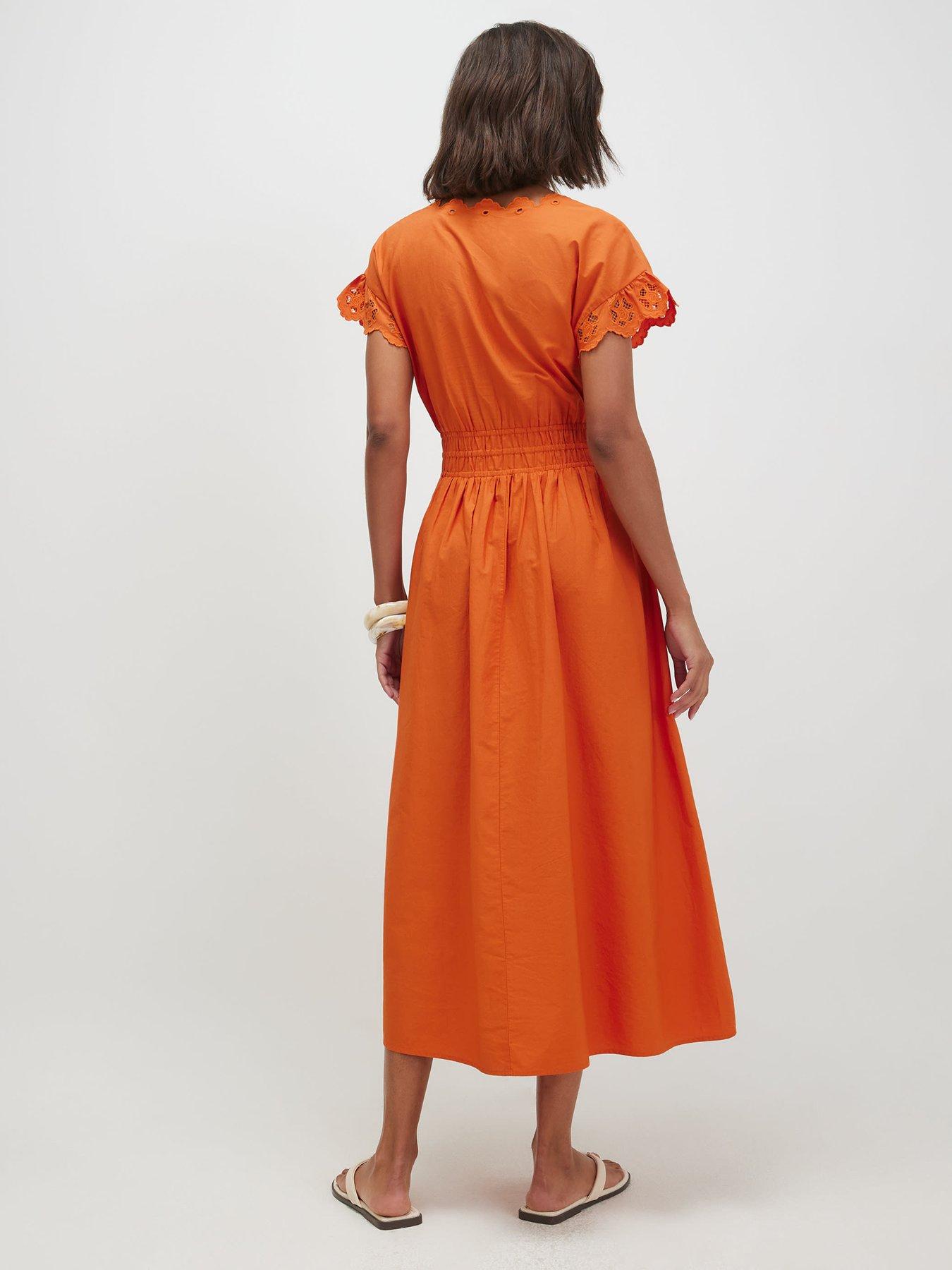 river island burnt orange dress Burnt orange cami mini slip dress high shine satin