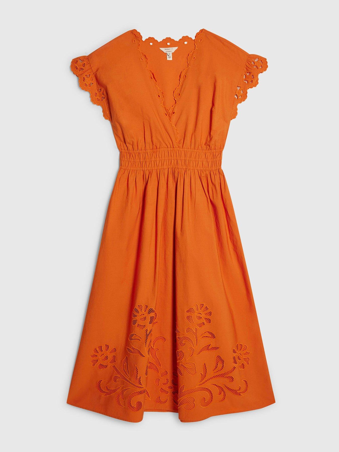 river island orange midi dress WOMEN RIVER ISLAND RIBBED STRETCH FITTED SEXY OFF SHOULDER MIDI DRESS SIZE  4 NEW