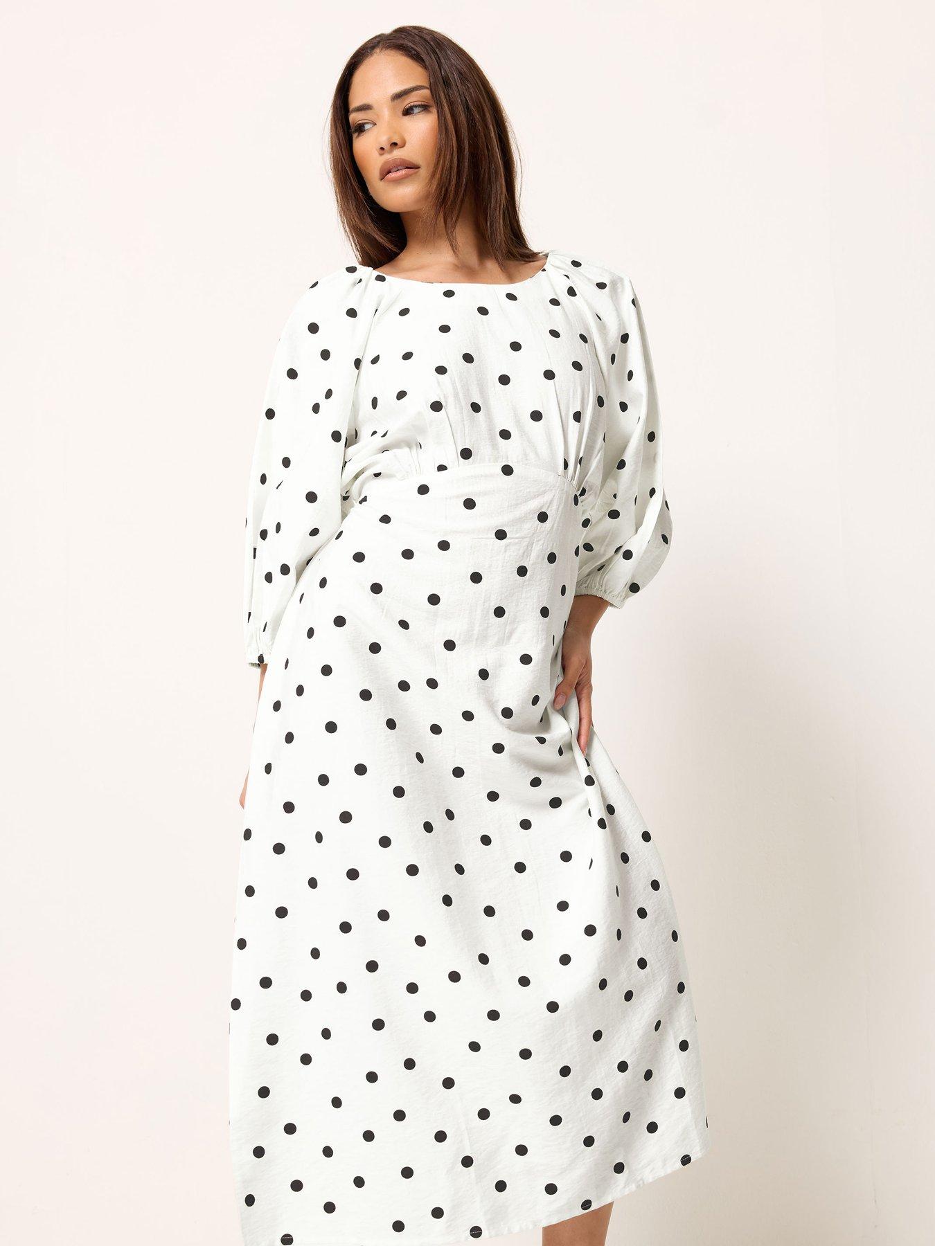 knee length dresses for ladies LOTTIE RUFFLE MIDI DRESS main image 0