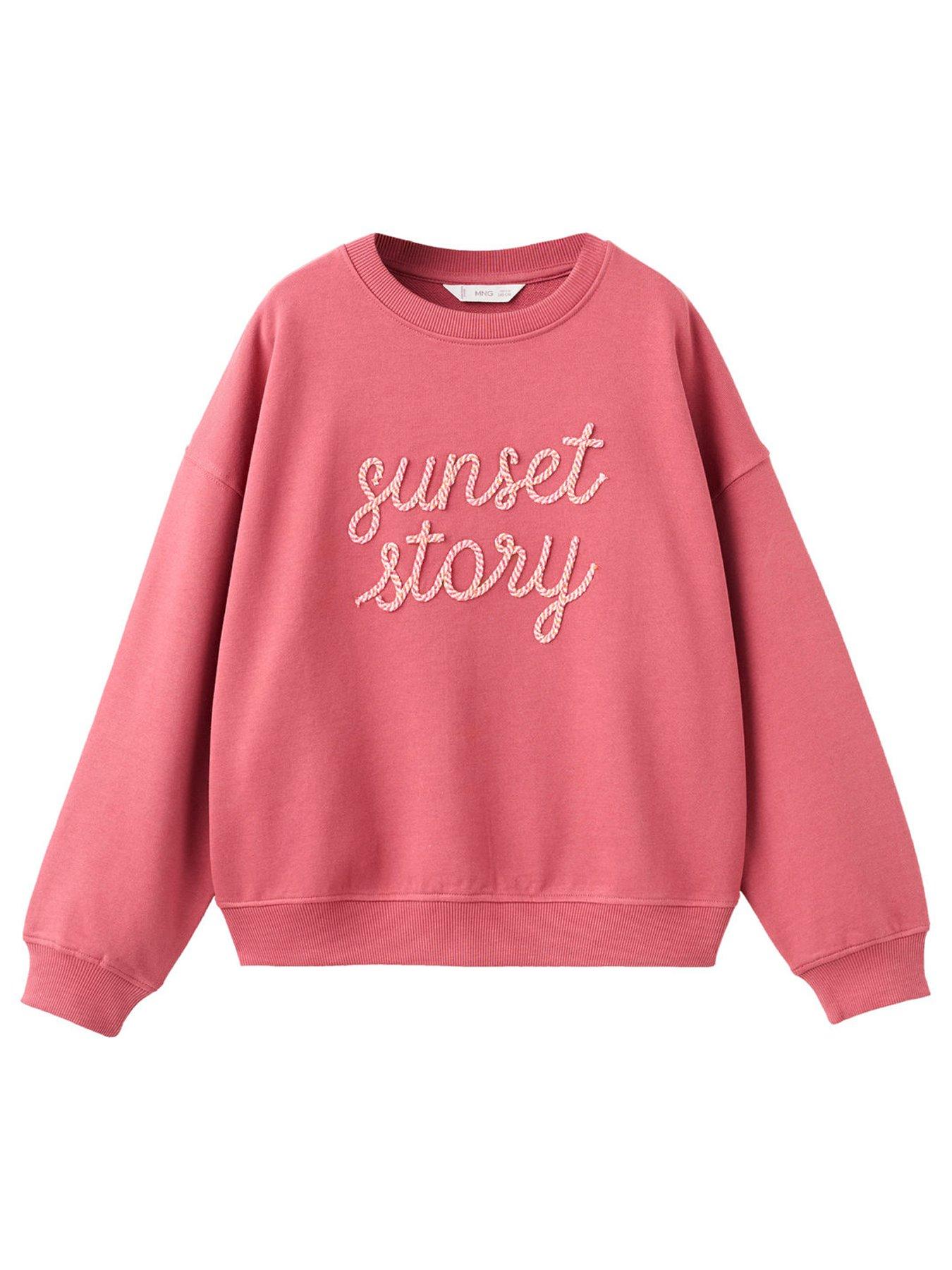 Mango: Girls Sunset Lover Sweatshrit - Red