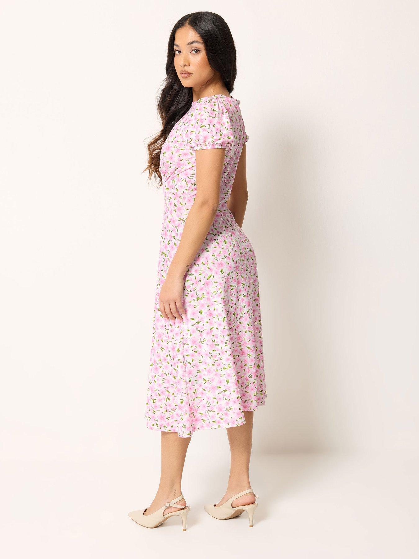 sachin and babi light blue dress Pink Drop Waist Bridesmaid Dresses