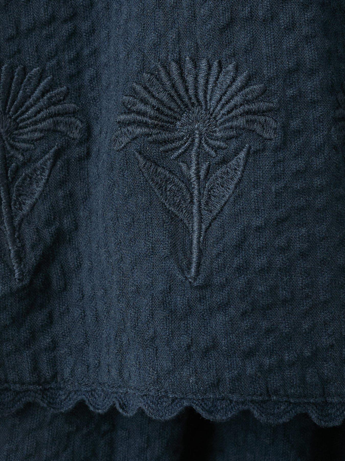 Image 5 of 5 of Mango Girls Layered Jumpsuit - Navy