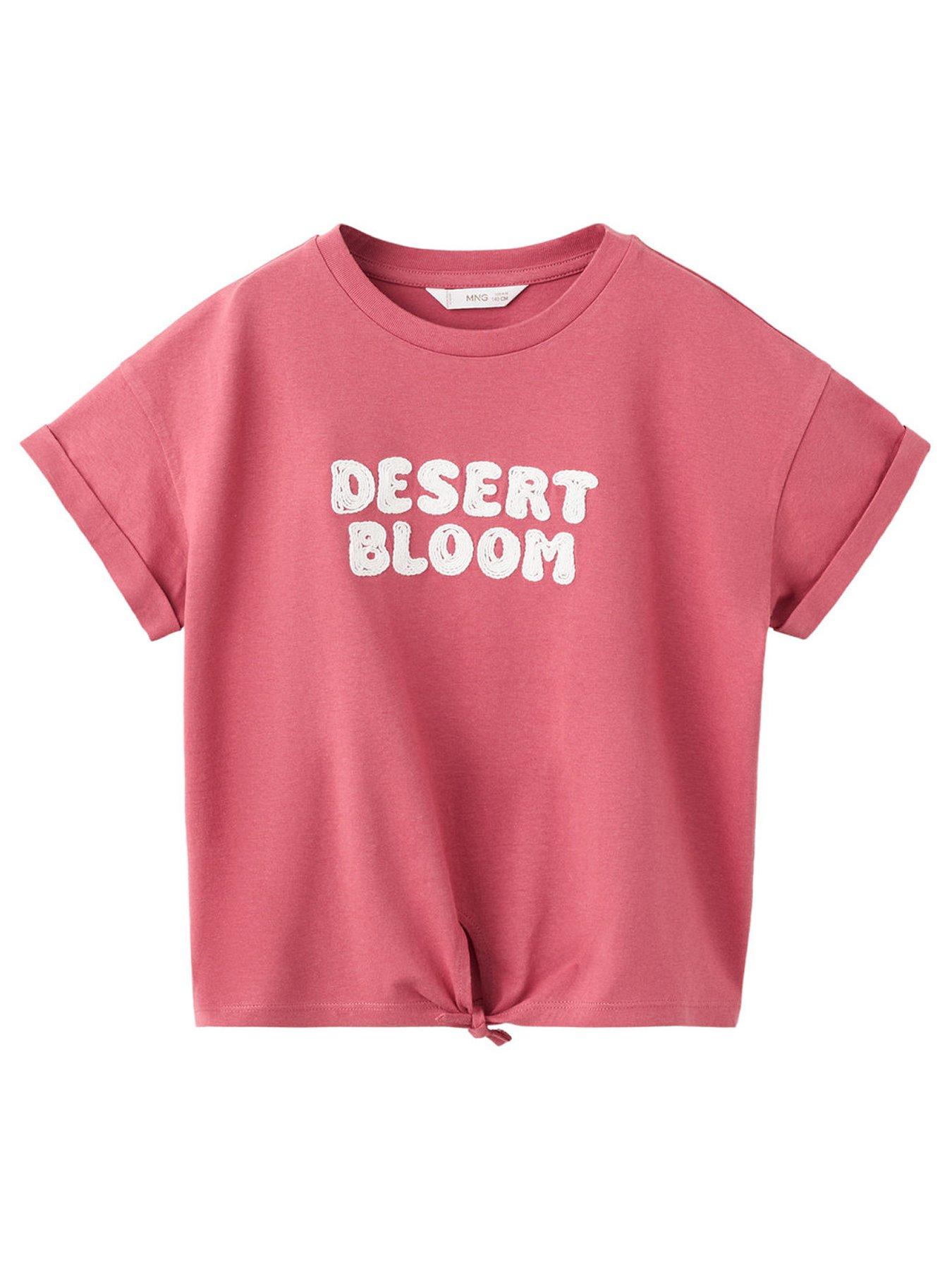 Mango Girls Desert Bloom Short Sleeve Tshirt - Red