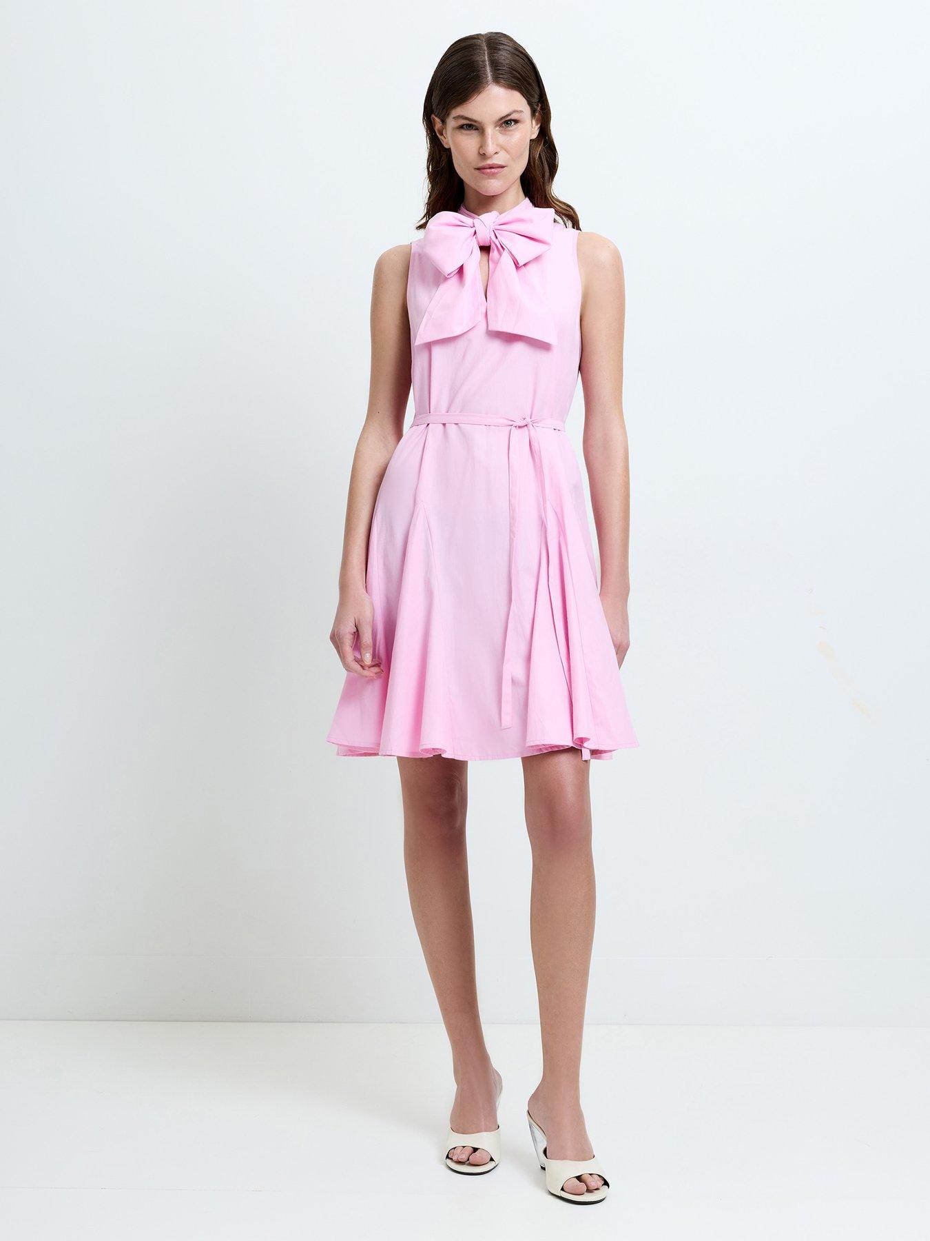 pink strapless midi dress Pink Bloom Satin Strapless Maxi Dress - 16 main image 1