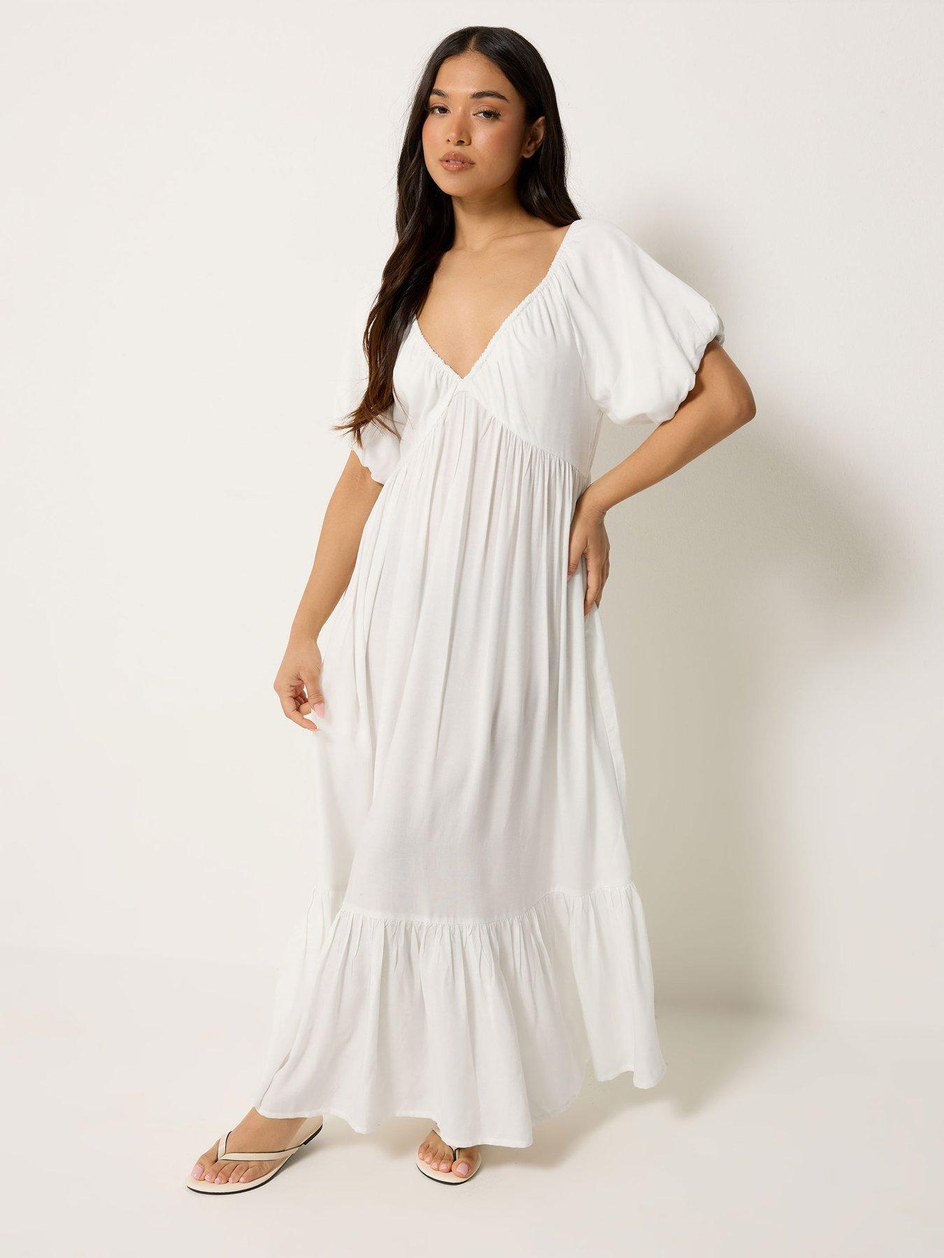 Image 1 of 4 of PixieGirl Petite Dip Dye Maxi Dress