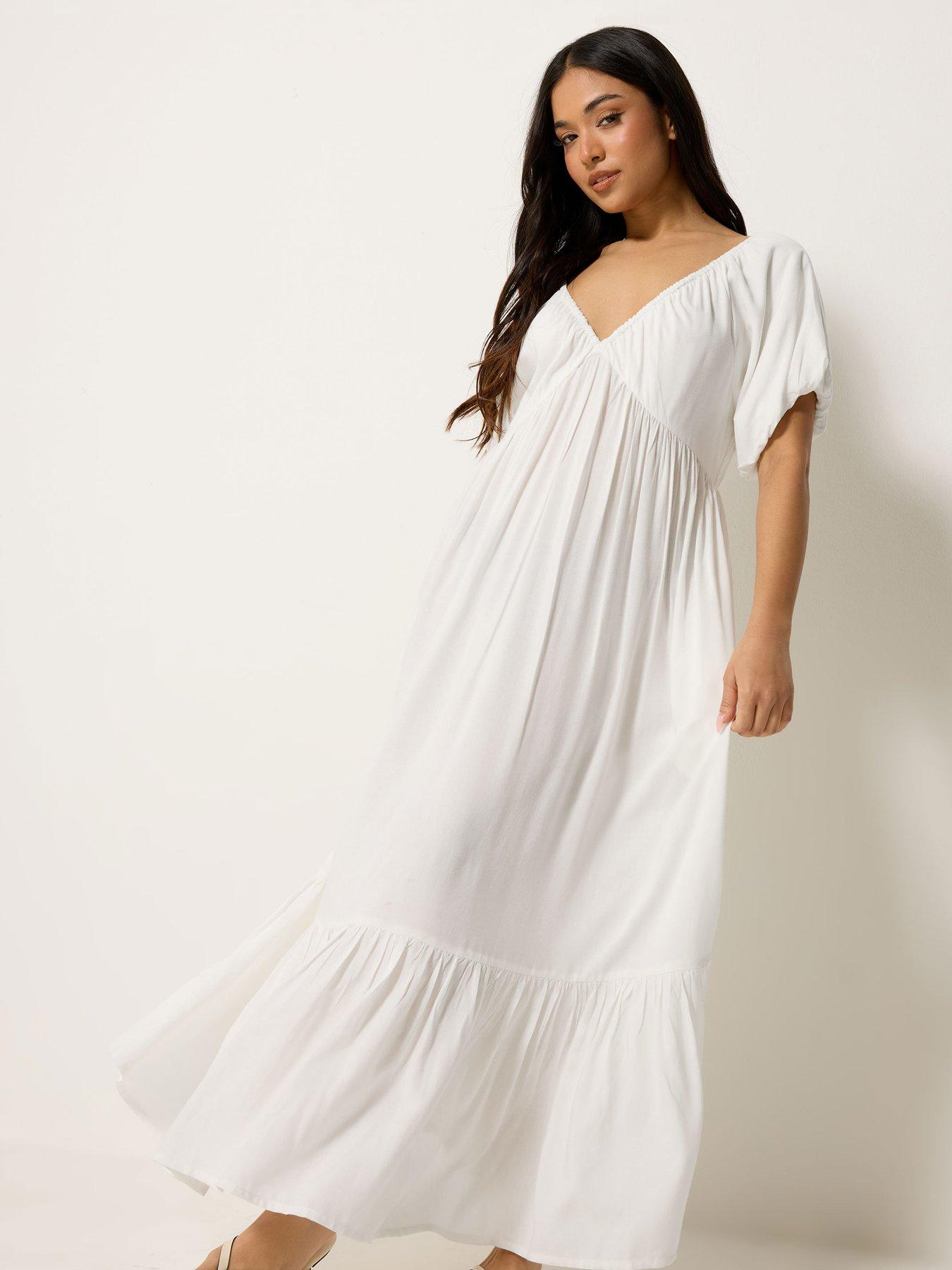 Image 3 of 4 of PixieGirl Petite Dip Dye Maxi Dress