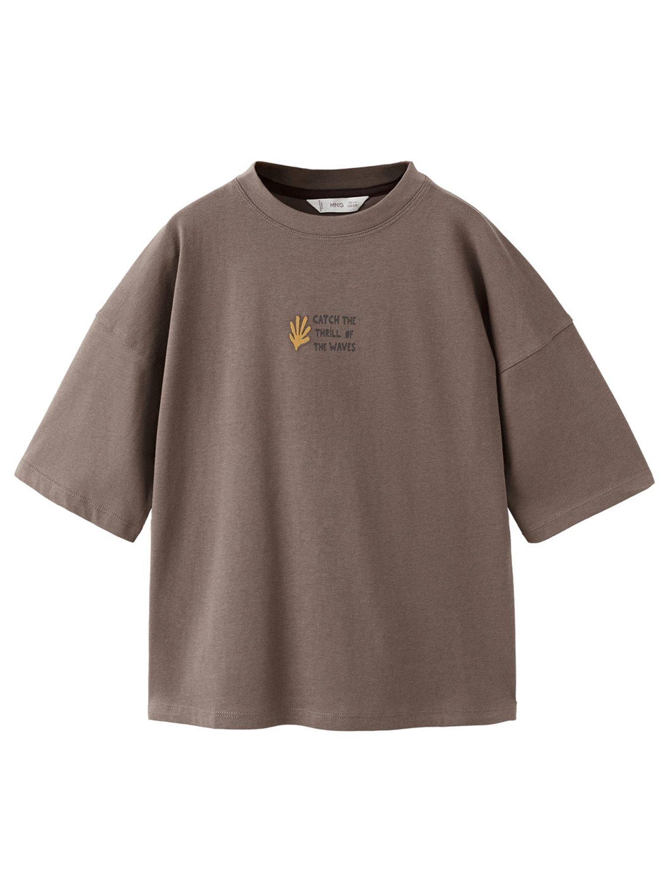 Image 1 of 4 of Mango Boys Ocean Spell Short Sleeve Tshirt - Brown