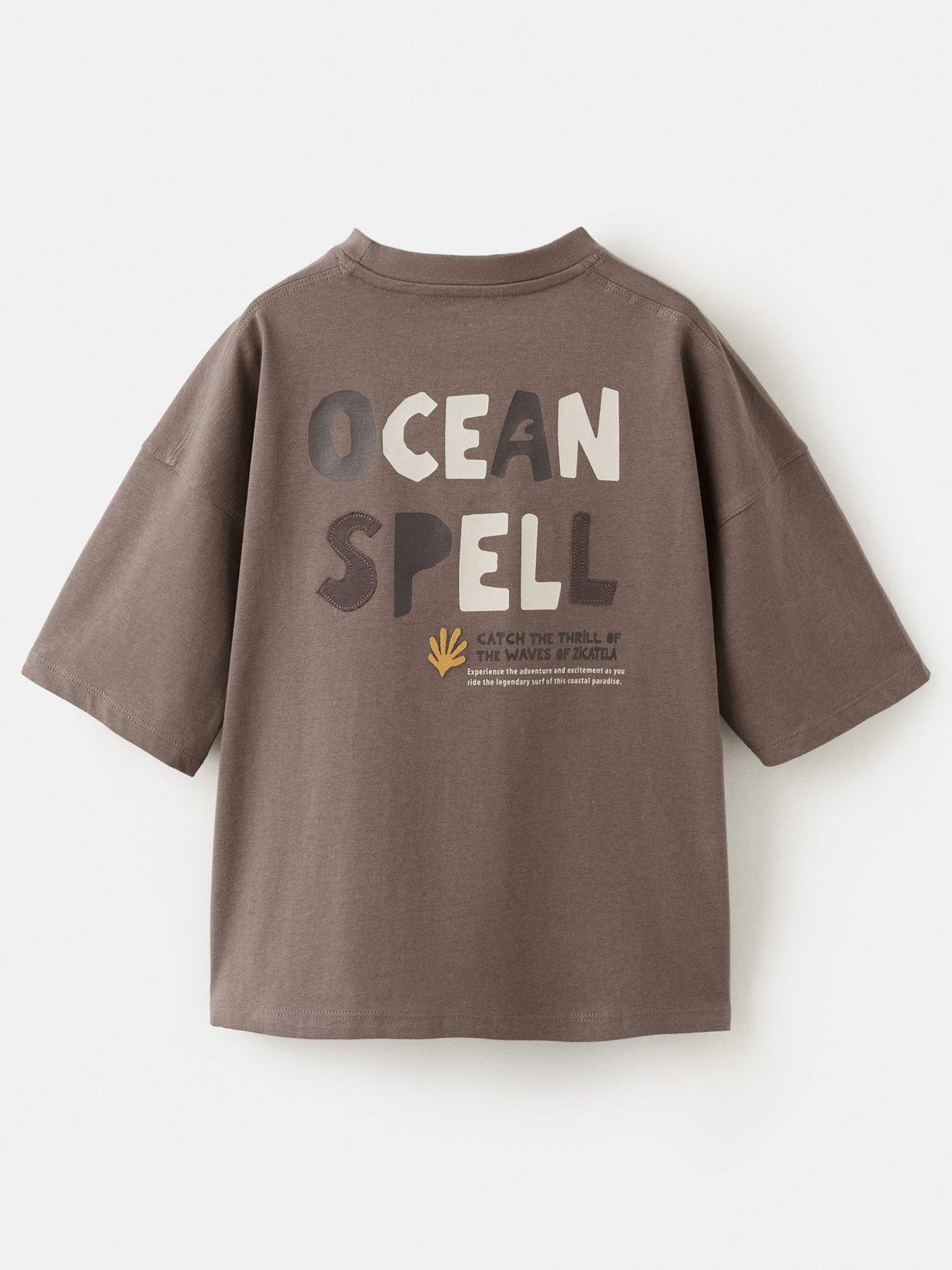Image 2 of 4 of Mango Boys Ocean Spell Short Sleeve Tshirt - Brown