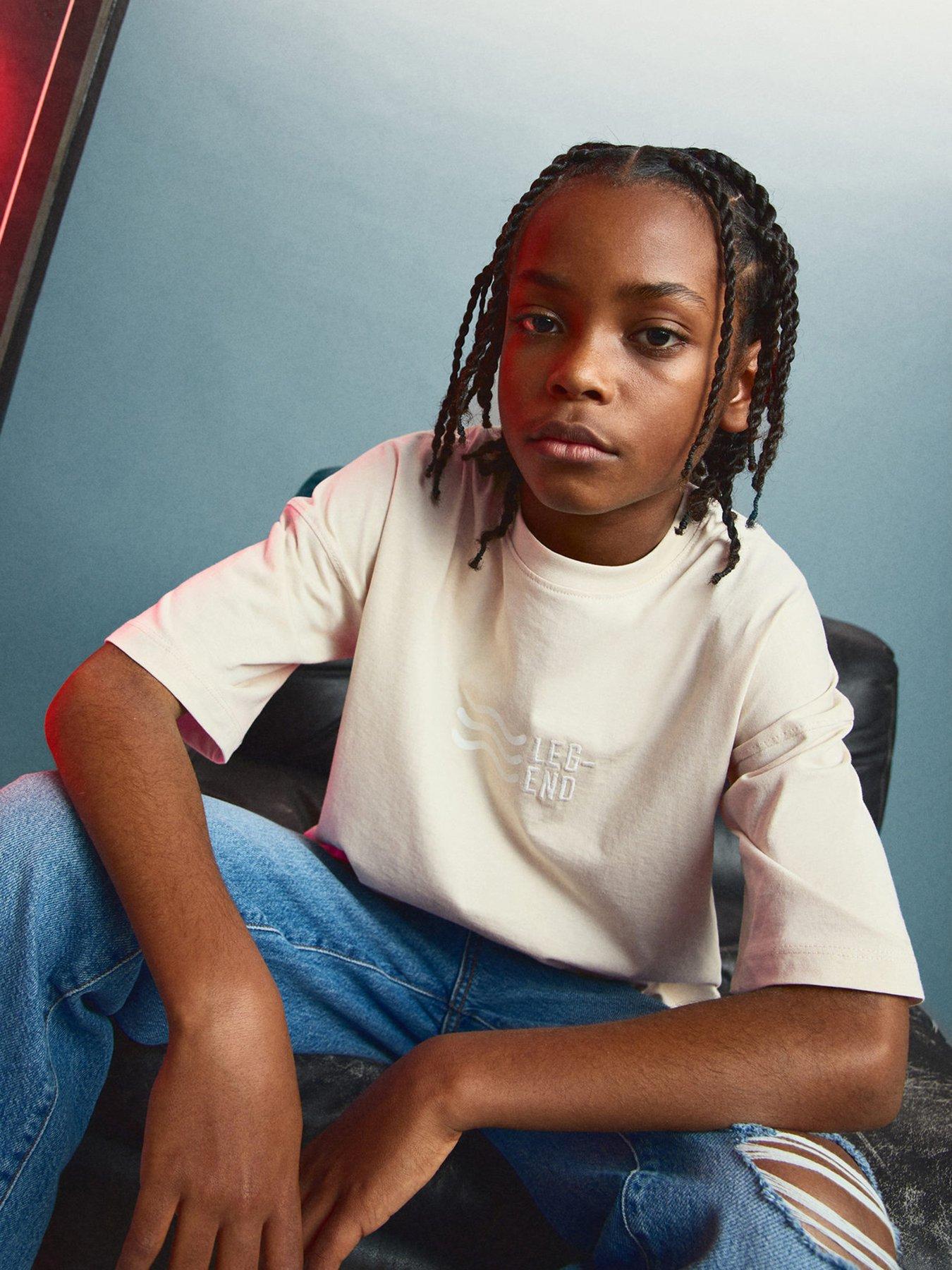 Image 1 of 5 of Mango Boys Legend Short Sleeve Tshirt - Beige